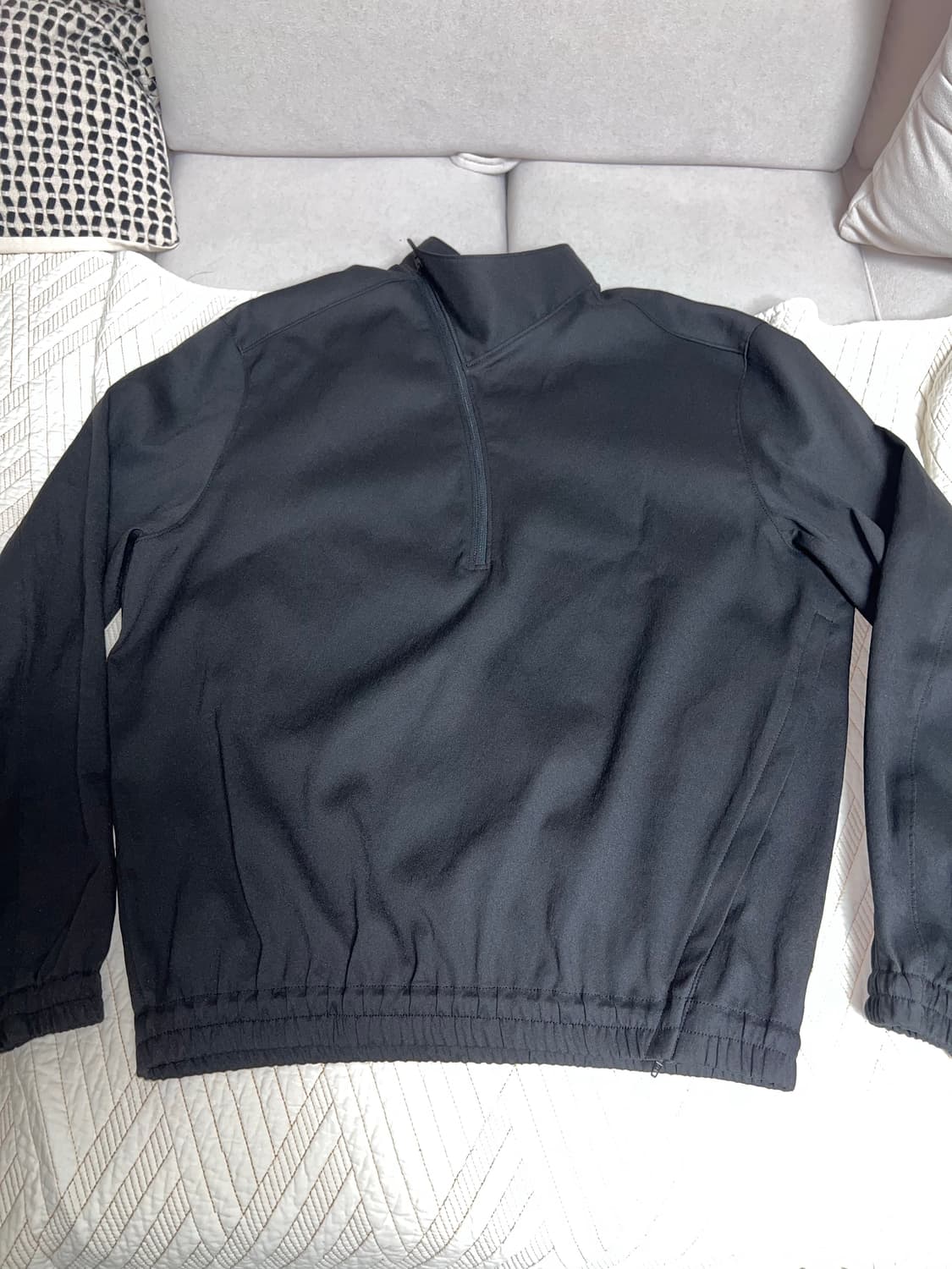 누마레ee 커브드 하프집업 블랙 L 사이즈  상품이미지2