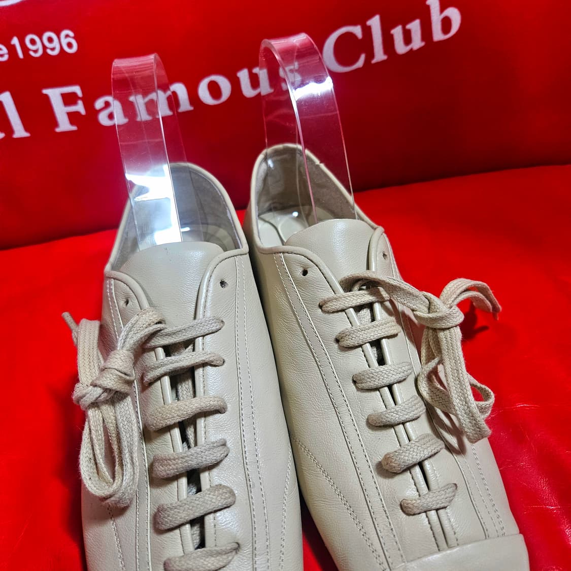 오르(Orr) 플레어 토 플렛 스니커즈 베이지 38.5 size 상품이미지2