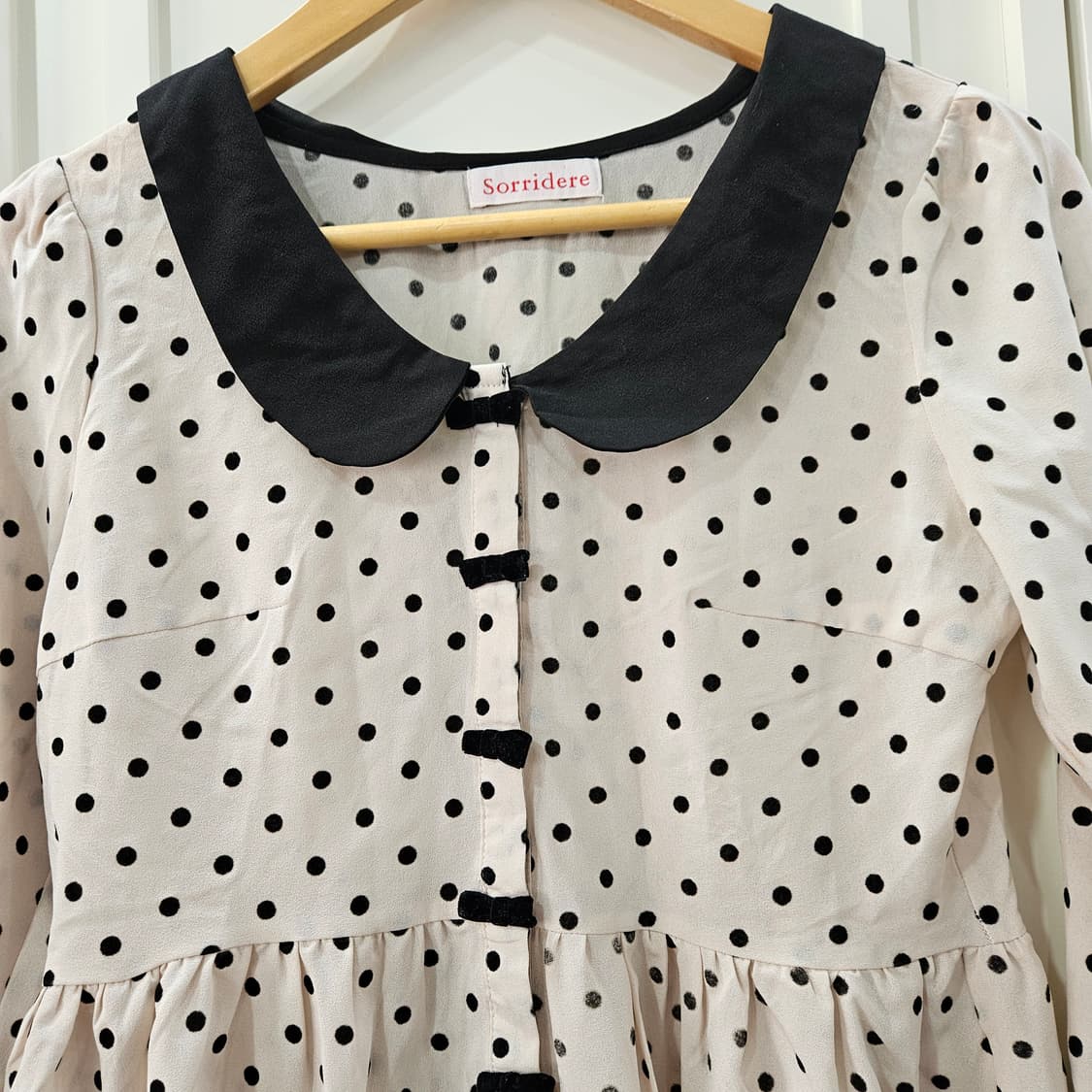 Sorridere 도트 블라우스 상품이미지2