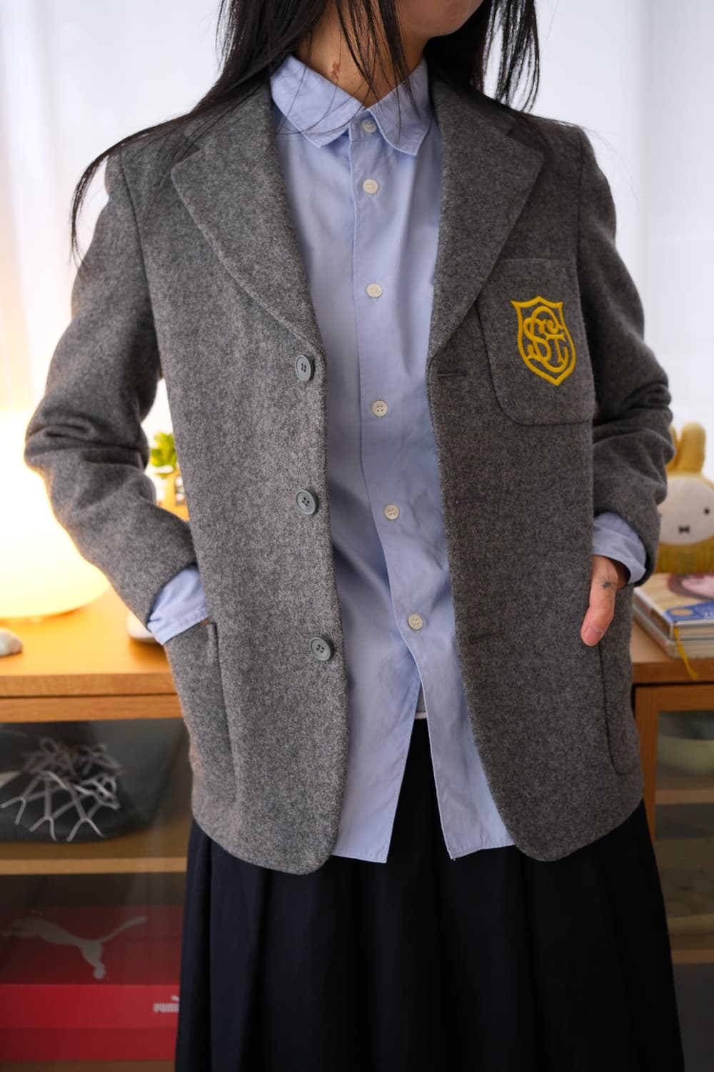 GOOD DESIGN SHOP CDG Grey wool jacket 상품이미지1