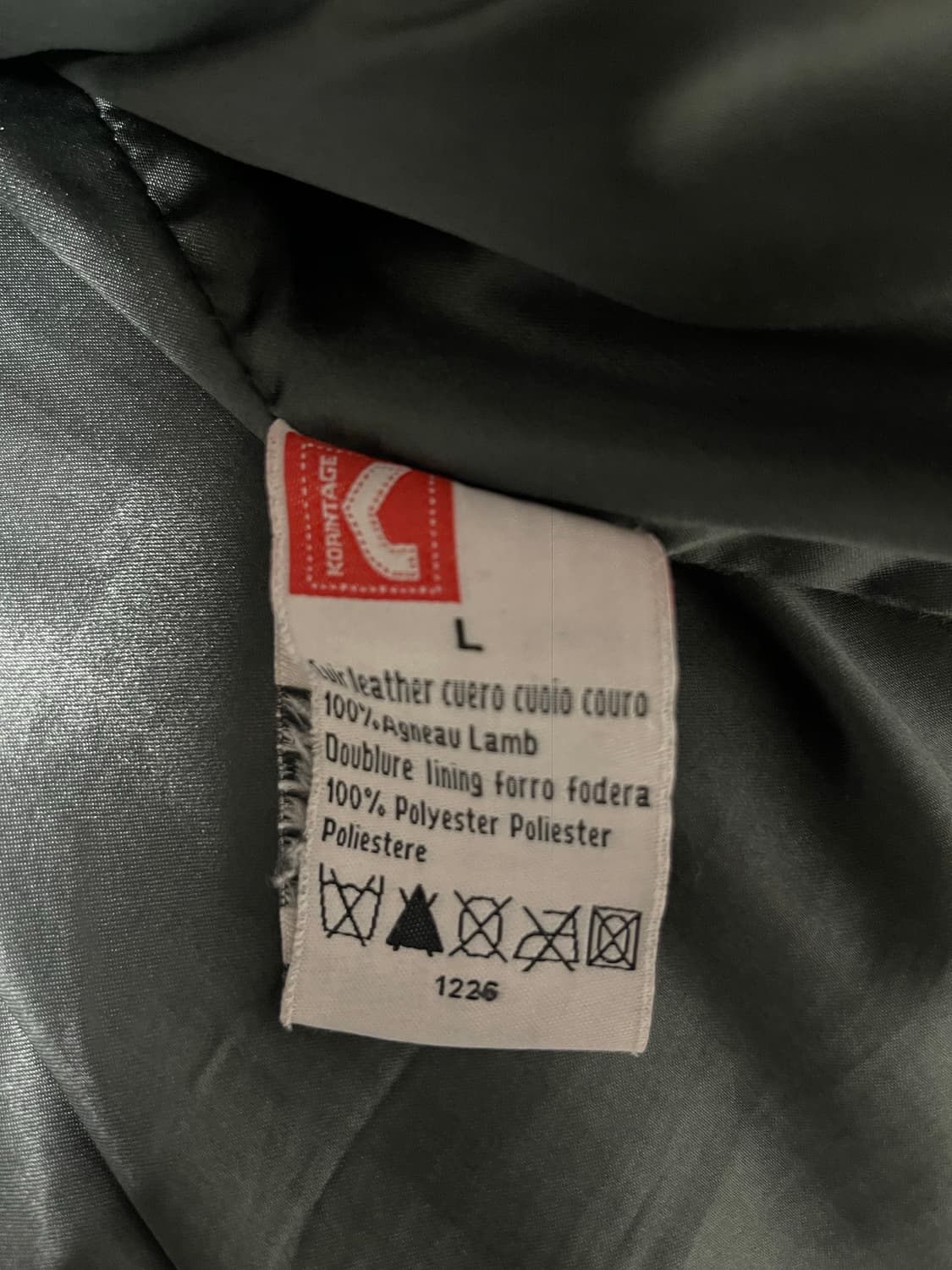 KORINTAGE 가죽 패딩 자켓 L 상품이미지5