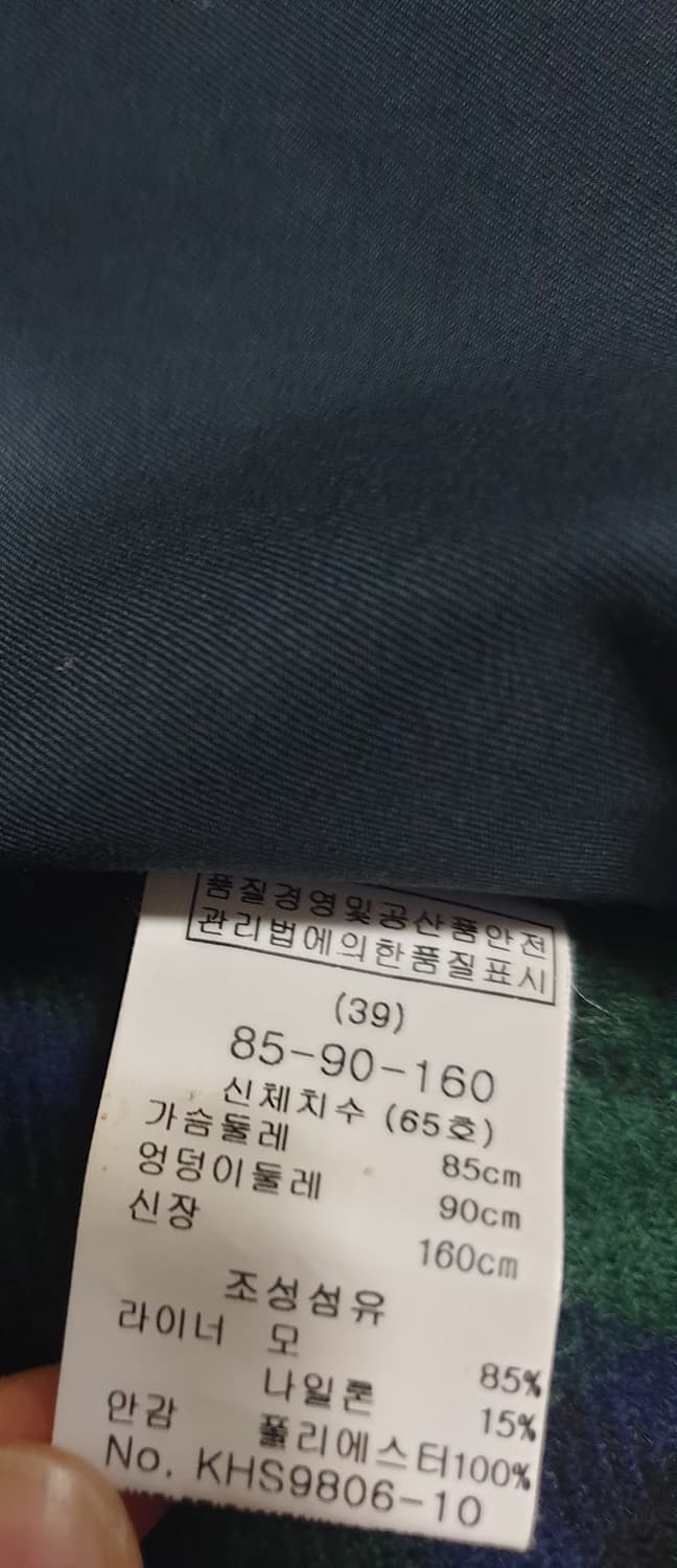 키이스 벨티드 트렌치 롱코트 네이비 (S) 55사이즈 상품이미지5