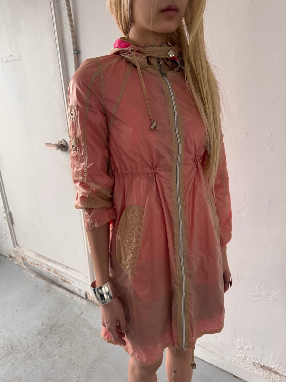 Love Moschino nude pink windbreaker 상품이미지3