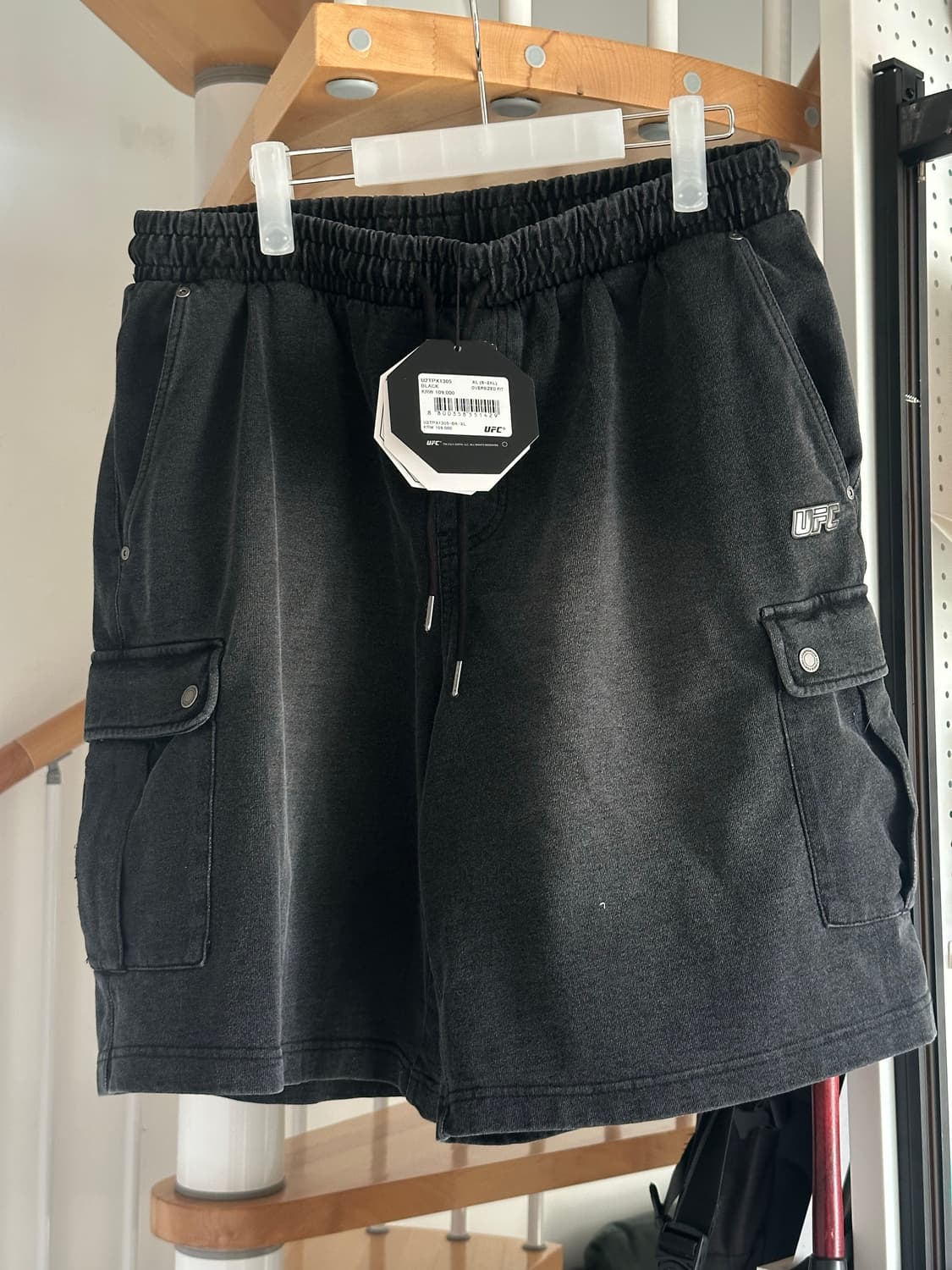 UFC 오버핏 후드 집업+팬츠 세트 XL 상품이미지7