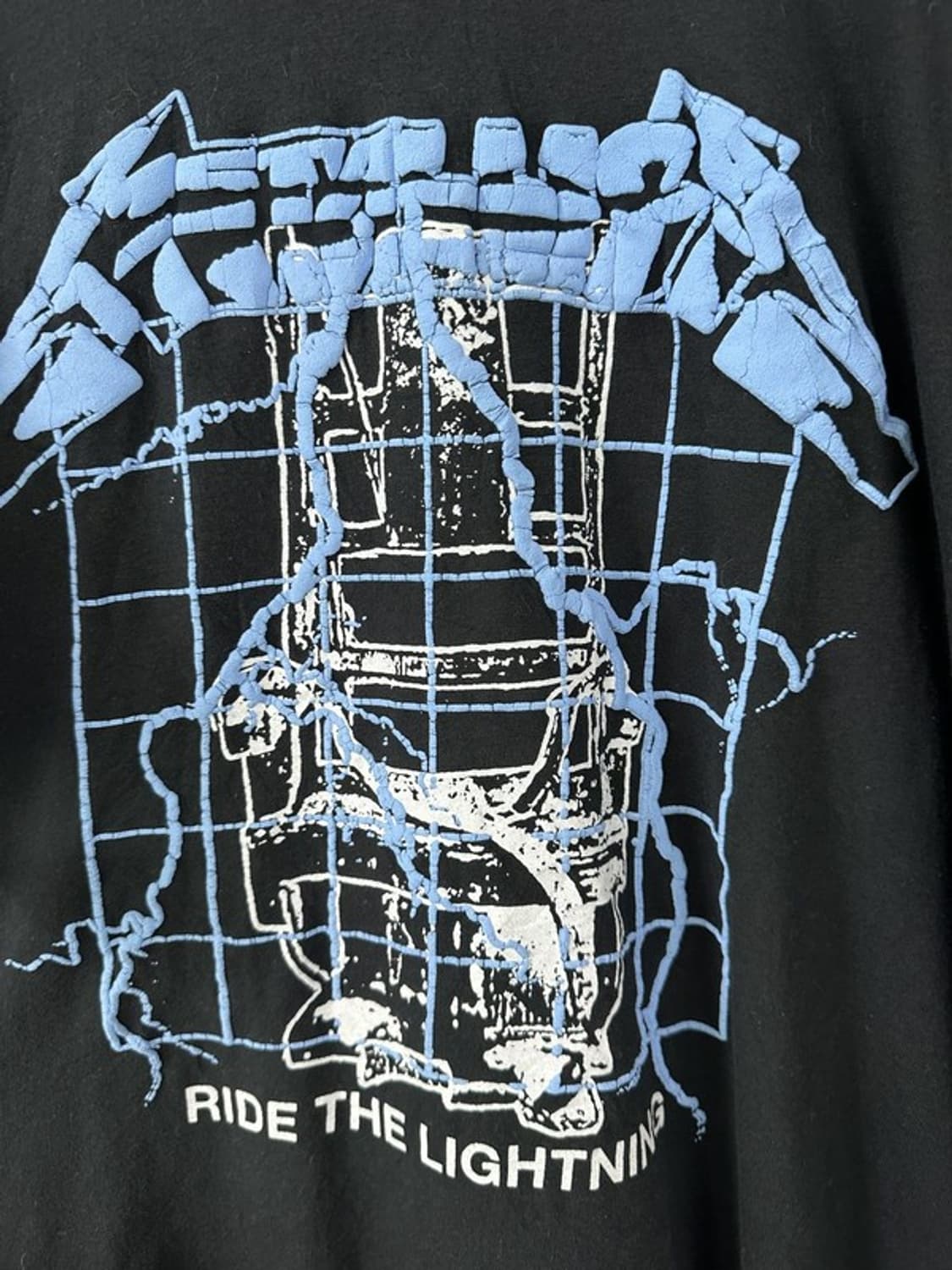 [L] METALLICA 엠보싱디테일 빈티지 밴드 반팔티 상품이미지3
