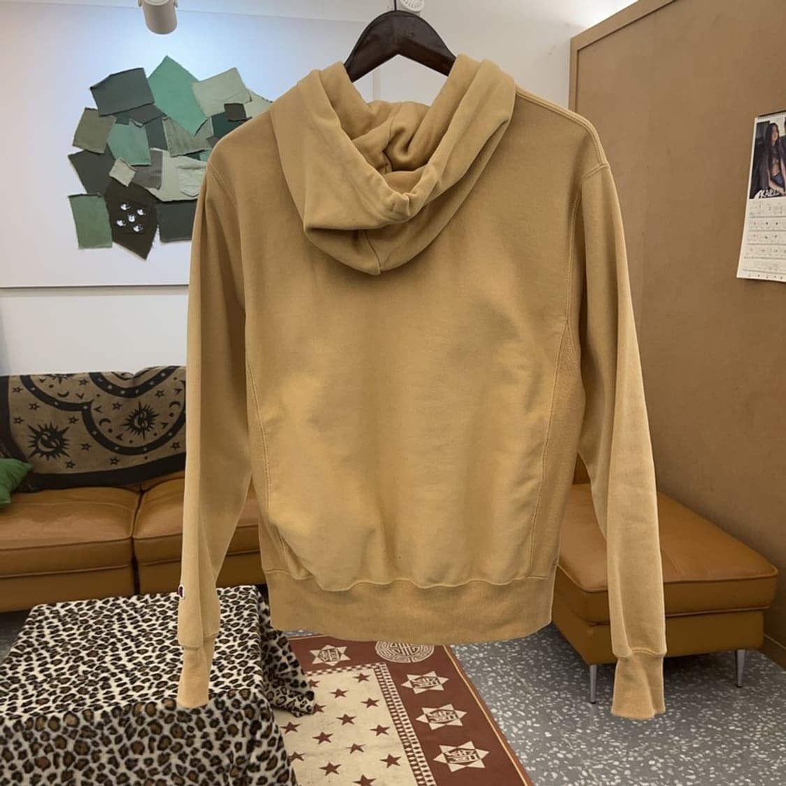 챔피온 모던 캐주얼 트리플로고 약기모 후드티 S C09465 상품이미지4