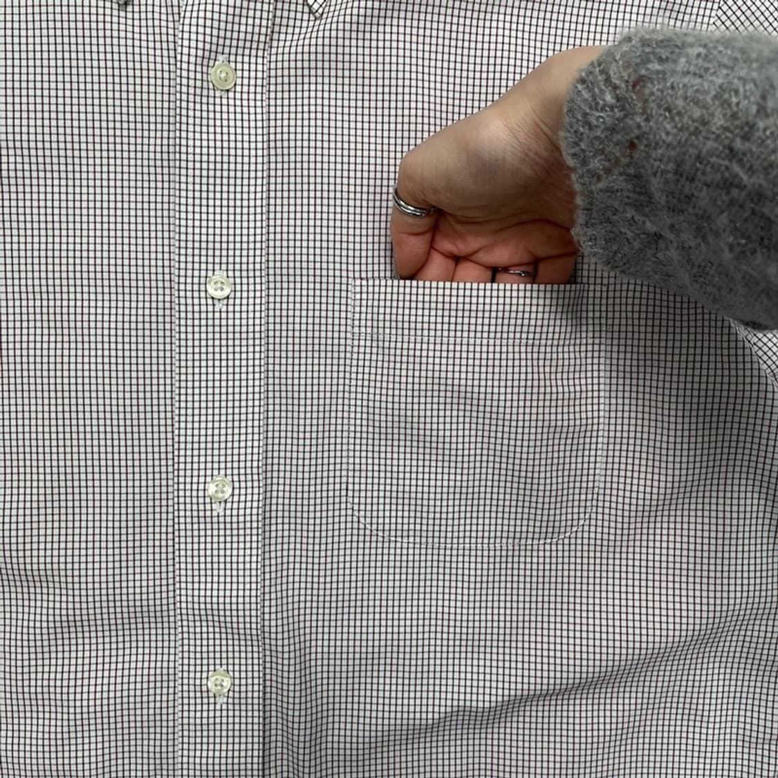 BROOKS BROTHERS 체크 셔츠 16 1/2 상품이미지3