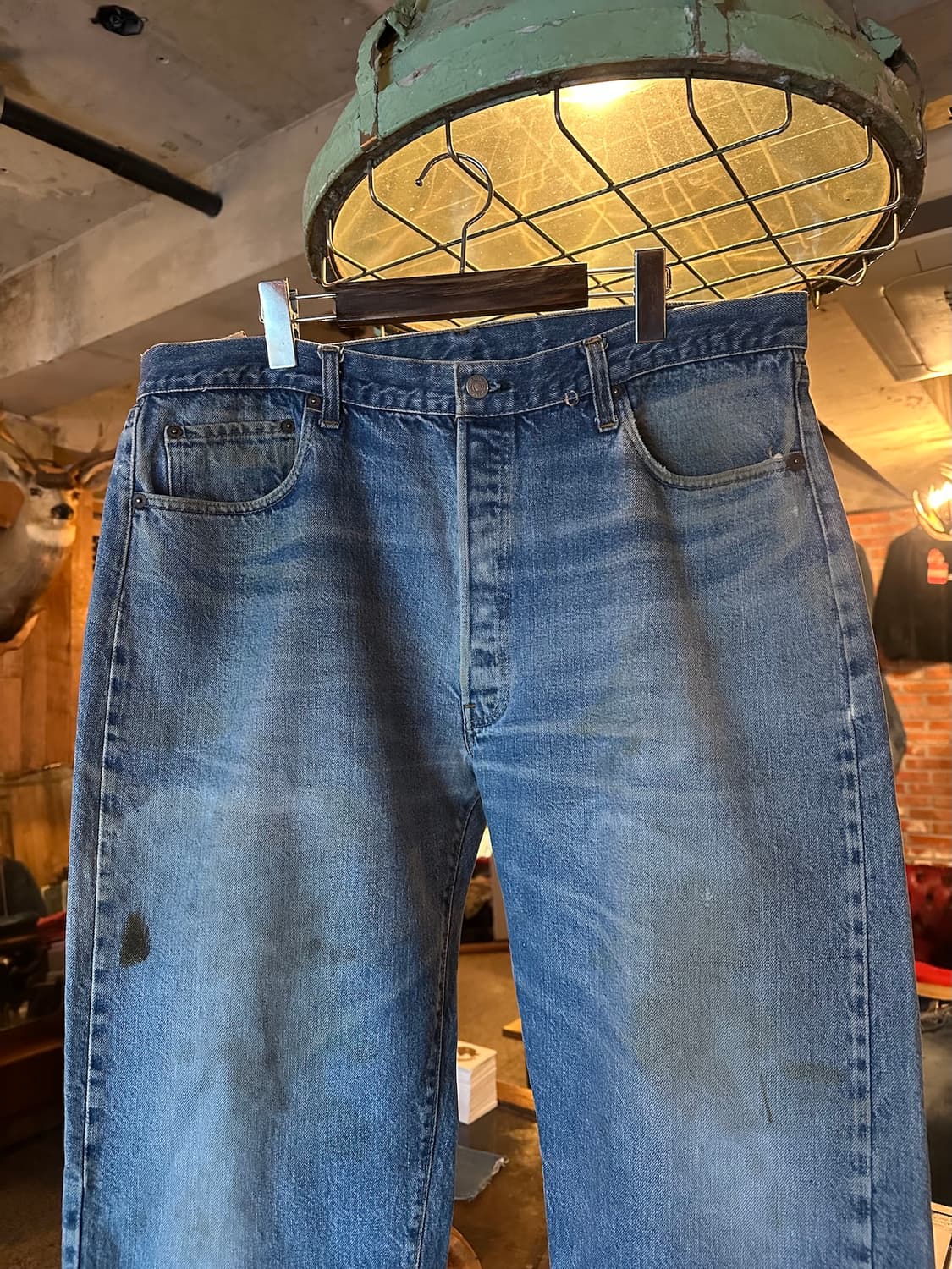 70s USA 빈티지 리바이스 501 66후기 셀비지 데님 팬츠 상품이미지3