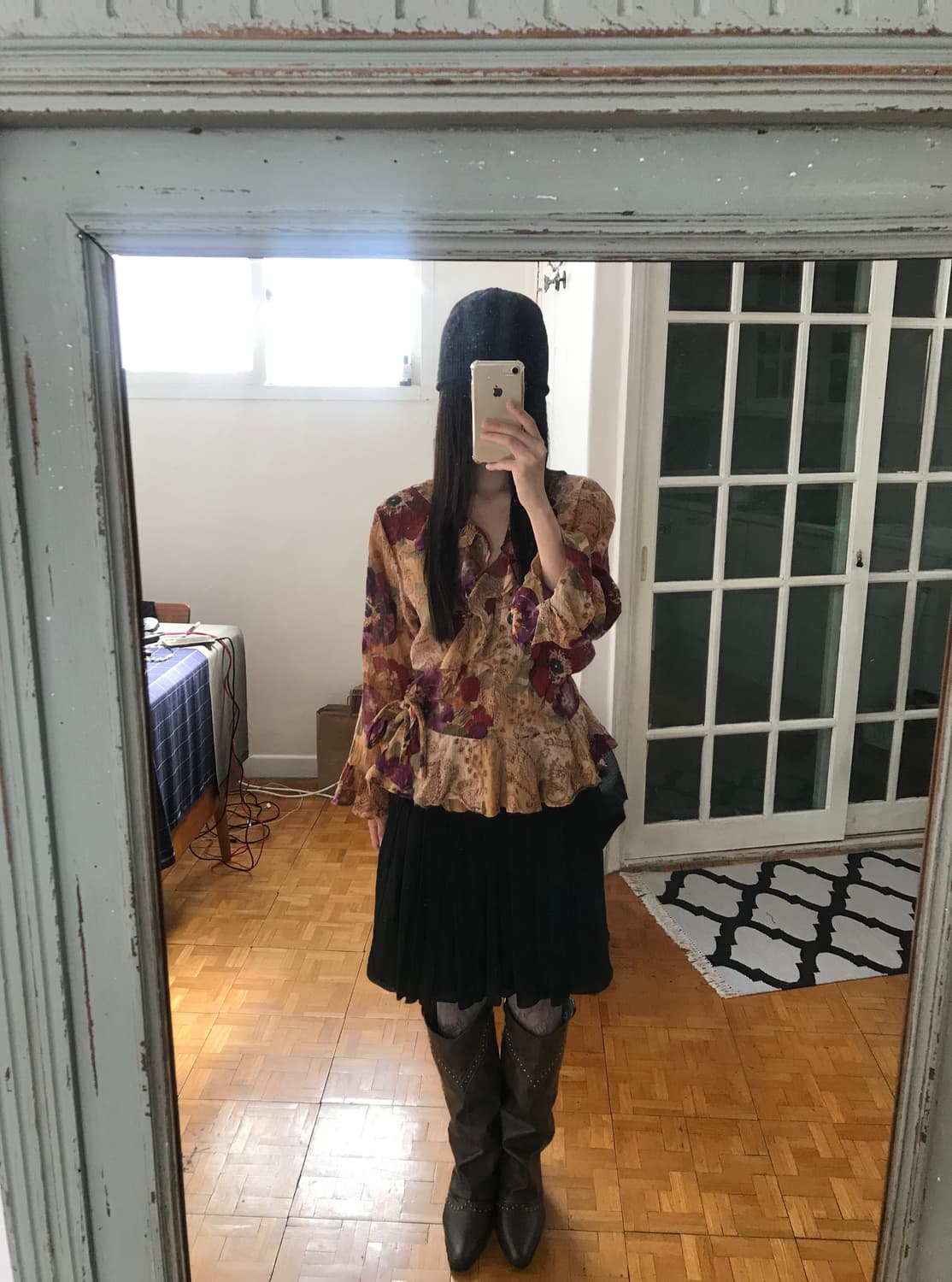 vintage pattern wrap shirts 상품이미지1