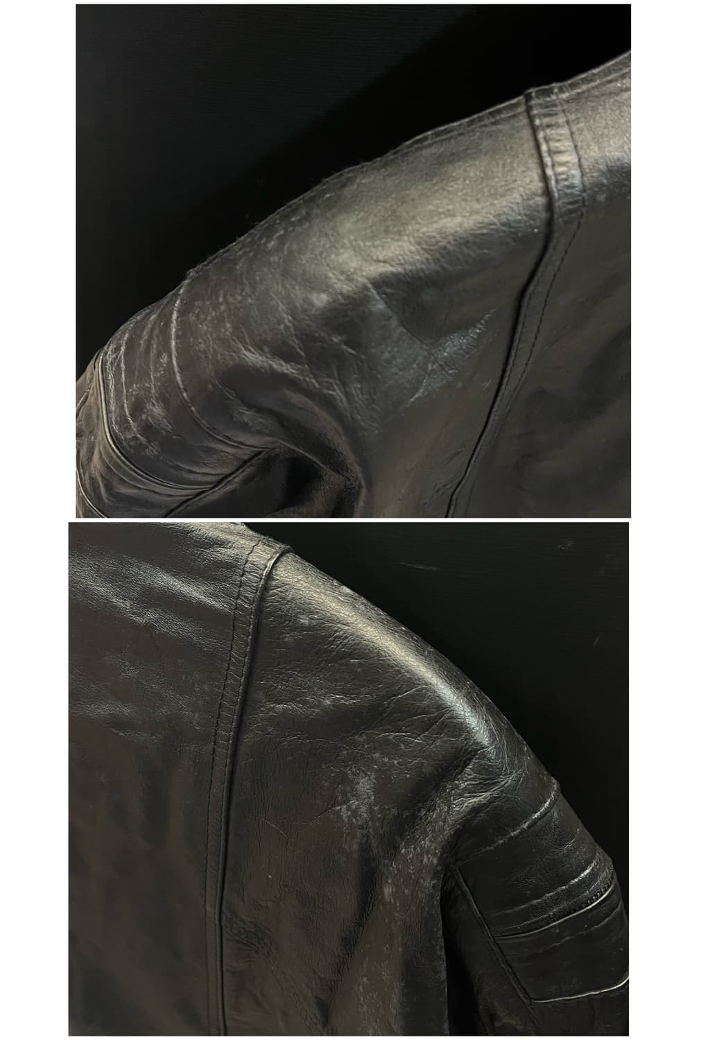 빈티지 가죽 레더자켓 블랙 XL #csz2275  상품이미지8