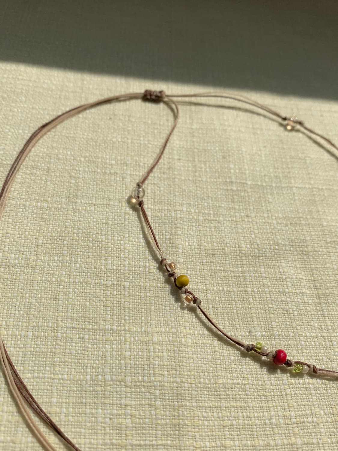 Strawberry Heart Knot Necklace 상품이미지5