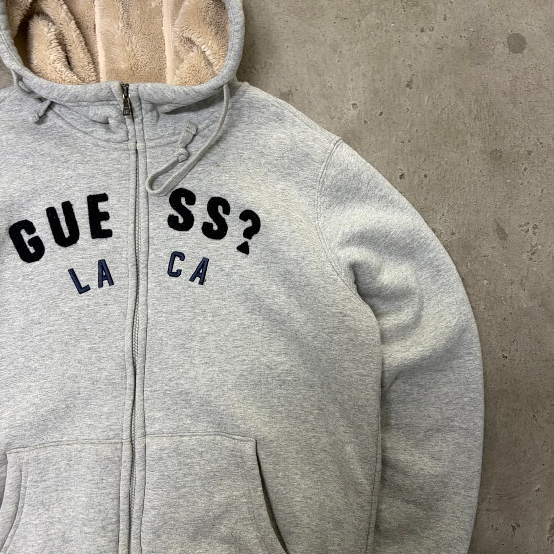 게스 양털 후드집업[1974] 상품이미지3