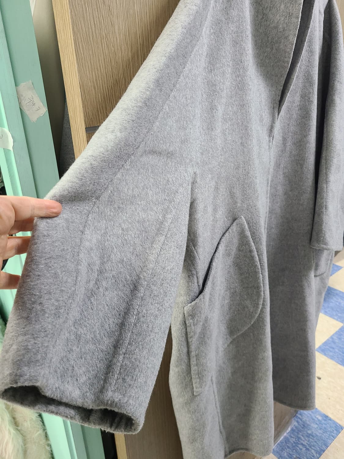 시스템 오버핏 울 캐시미어 코트 상품이미지3