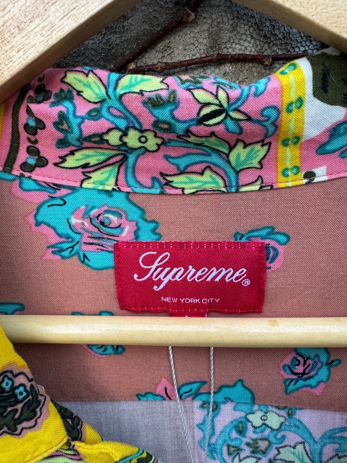 슈프림 16ss 플라워 패턴 레이온 셔츠 L 상품이미지4