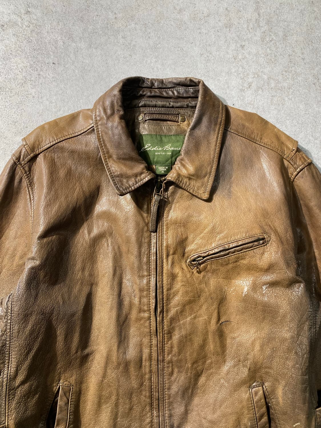 [XL] Eddie Bauer 에디바우어 버팔로 레더 자켓 상품이미지2