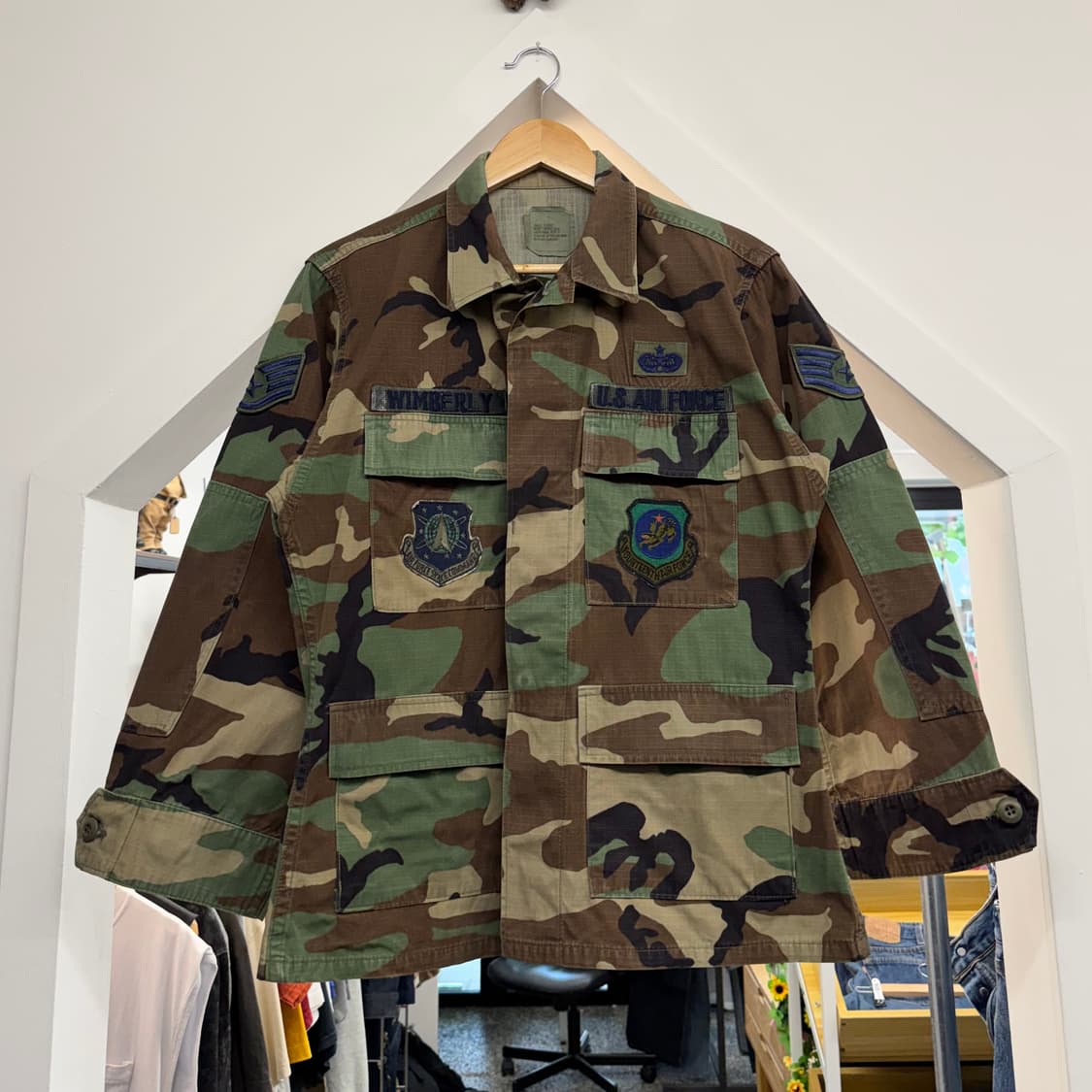 US Army 미군 우드랜드 카모 셔츠 자켓 (S)  상품이미지2