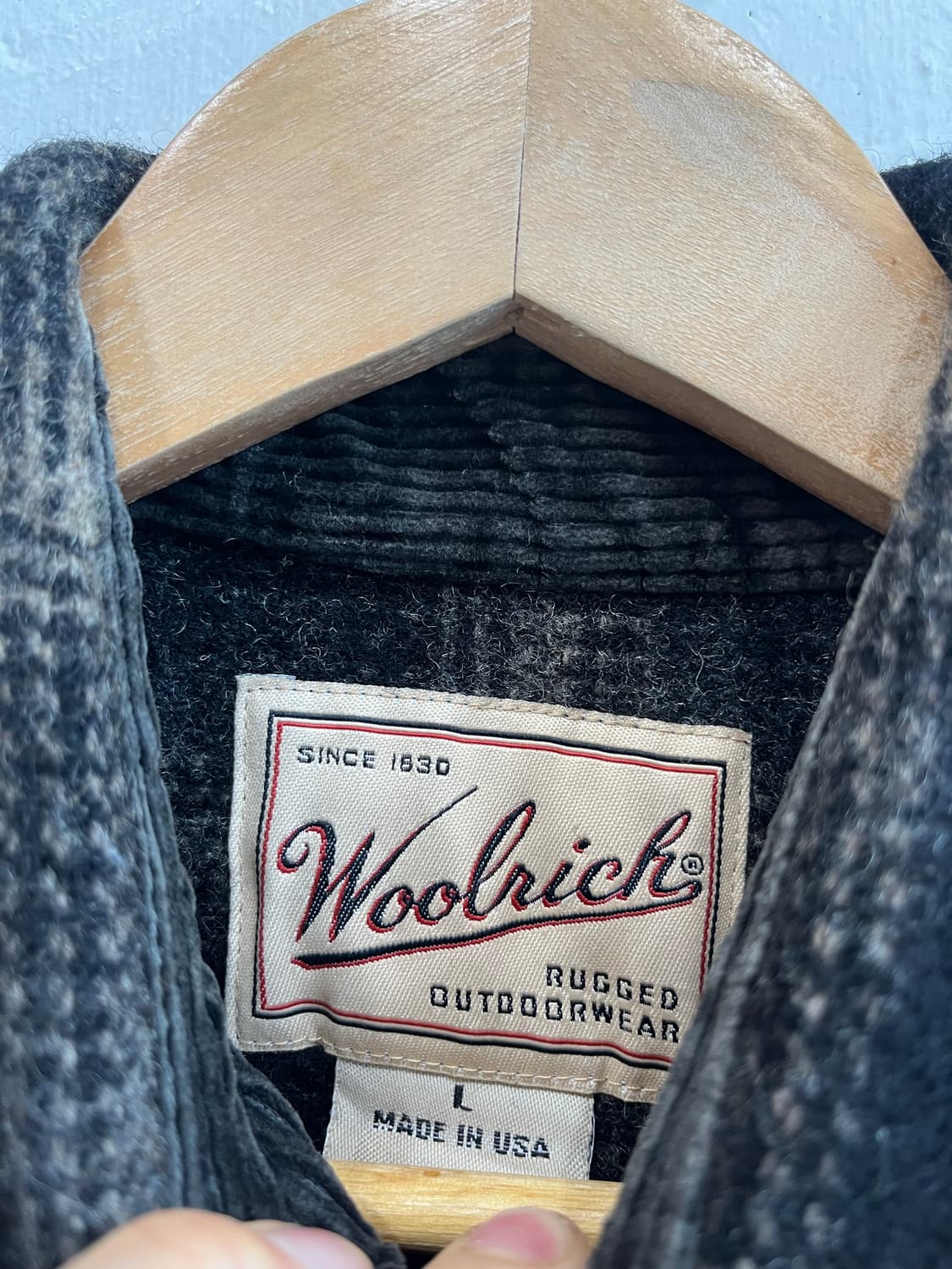WOOLRICH 울리치 울 체크 셔츠 자켓 Made in USA (L) 상품이미지2