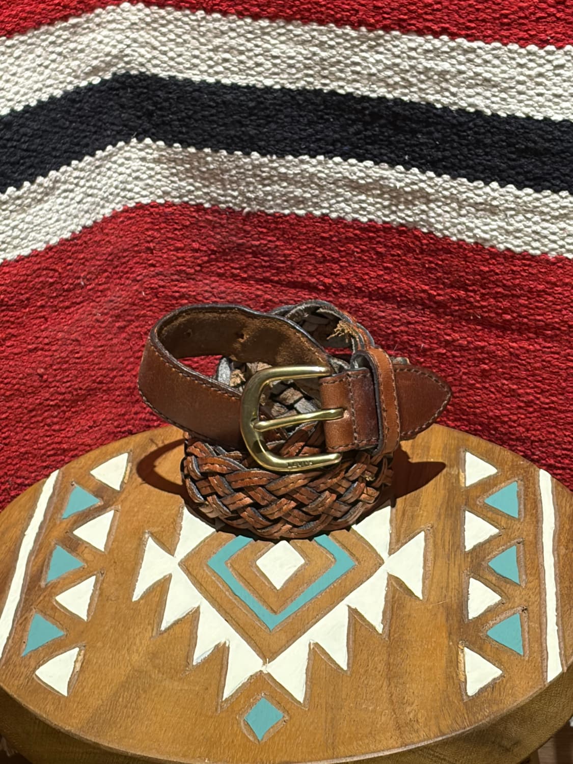 리바이스 위빙 벨트 / Levis brown weaving belt 상품이미지1