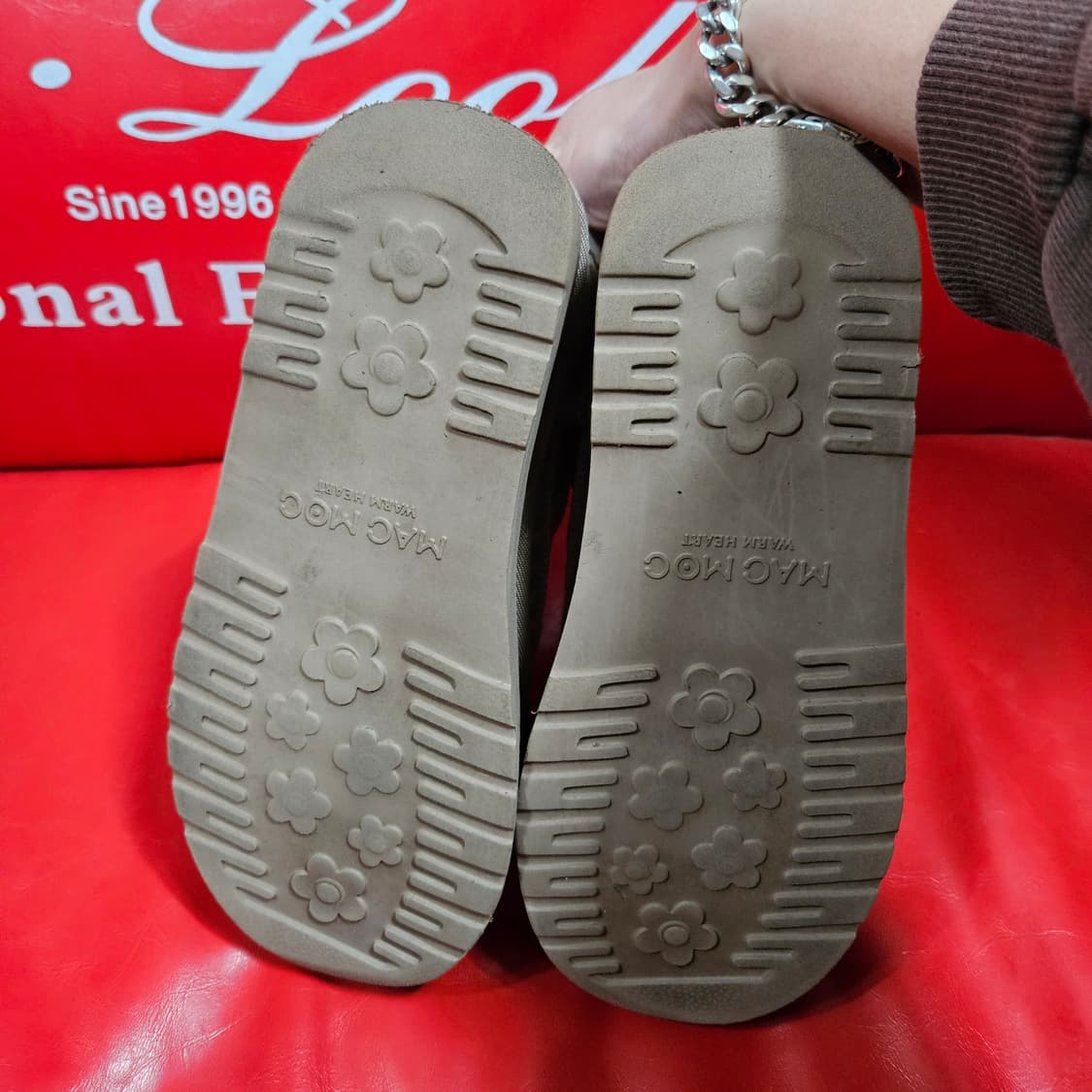 마크모크(MACMOC) 따땃 스티치 소가죽 스티치 퍼부츠 230 상품이미지6