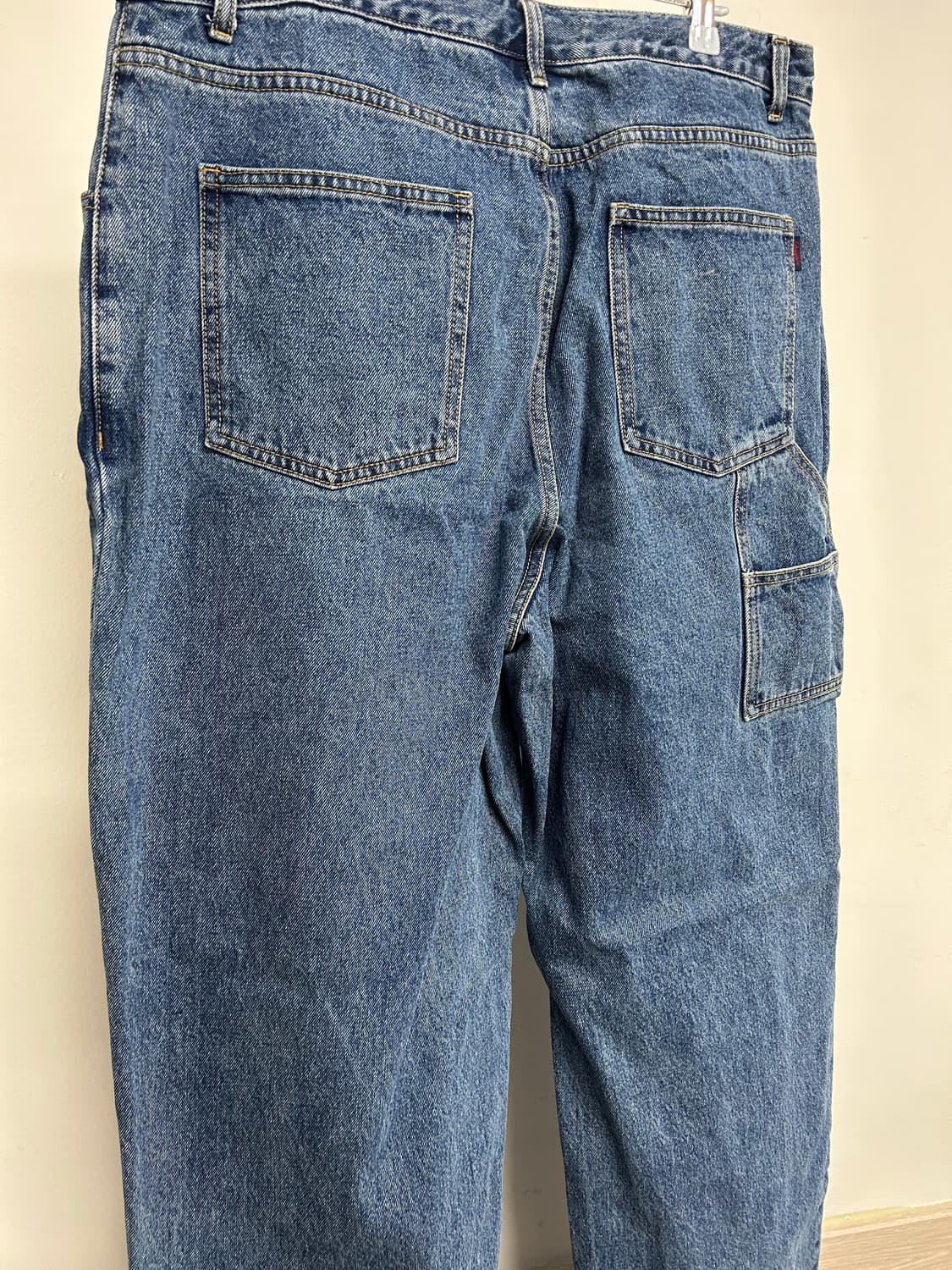 비에스래빗 블루 데님 끈 조거팬 XL 상품이미지6