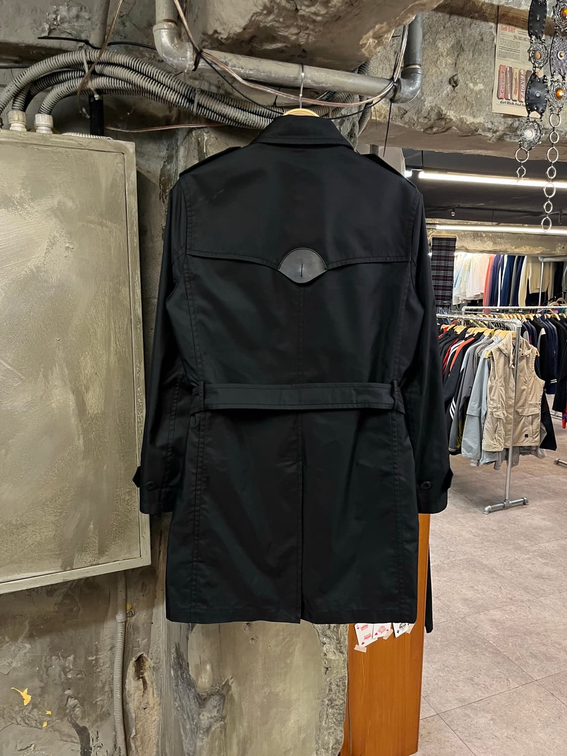 코치 하프 트렌치 코트 블랙 XS #csz2173 상품이미지2