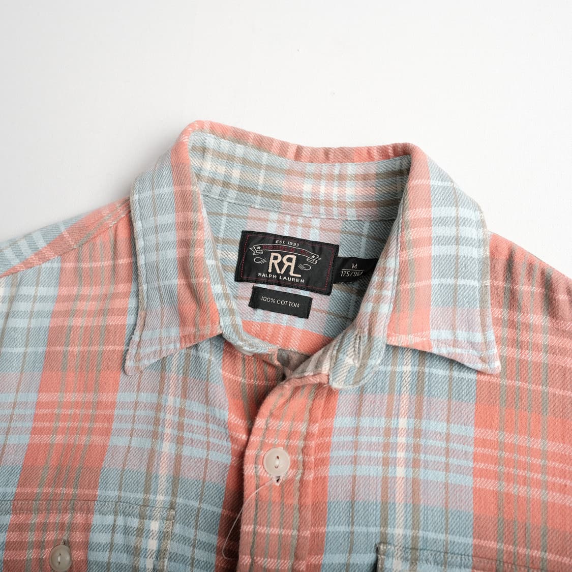 RRL 더블알엘 플란넬 체크 셔츠 M(100)사이즈 상품이미지4