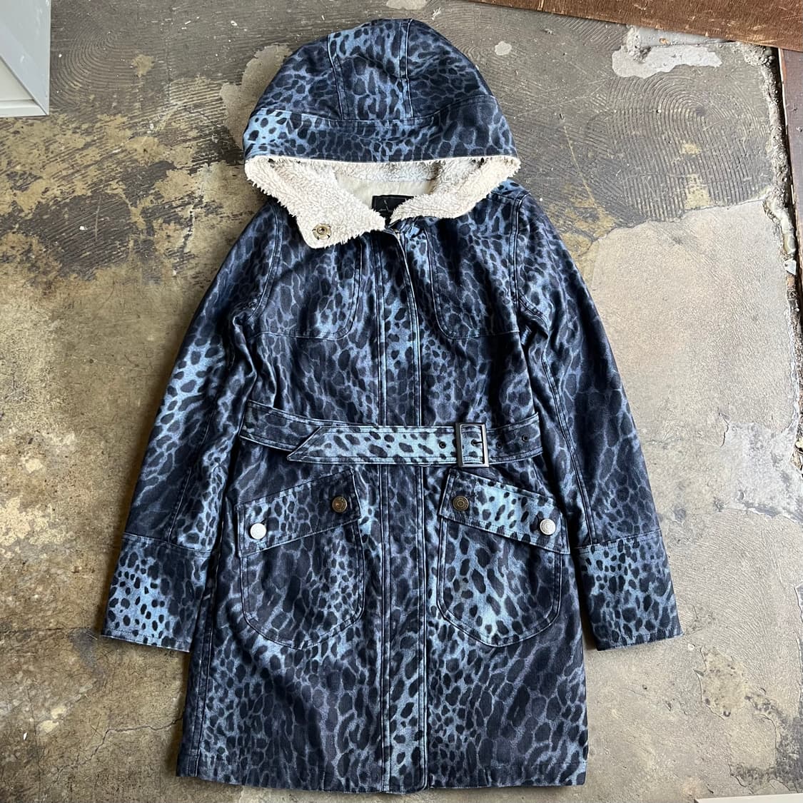 히스테릭글래머 레오파드 미디 코트 상품이미지1