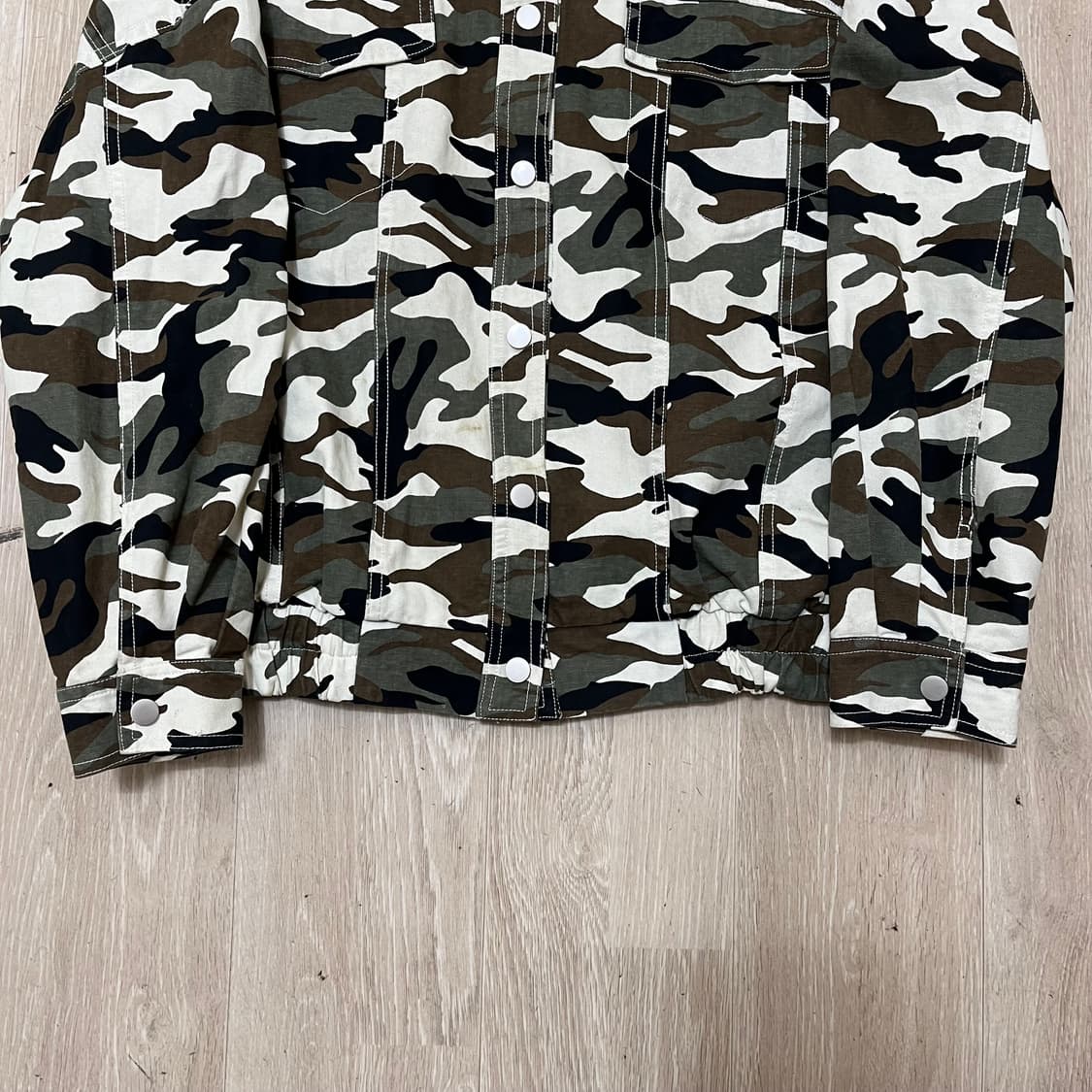 FR 영스타일 남성 밀리터리 카모플라쥬 코치 자켓 M(95) 상품이미지5