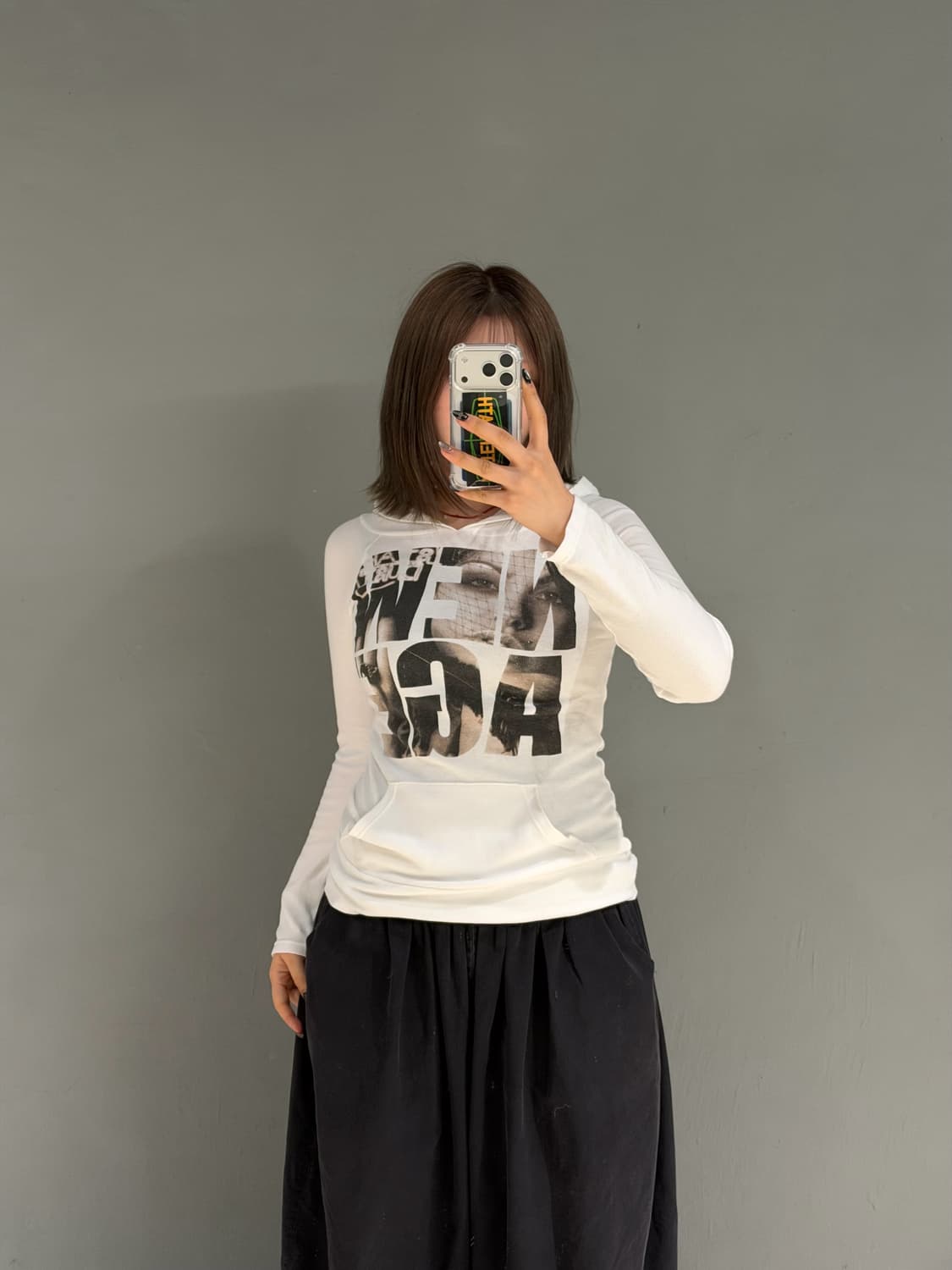 printing & lettering detail hood sleeve 상품이미지2