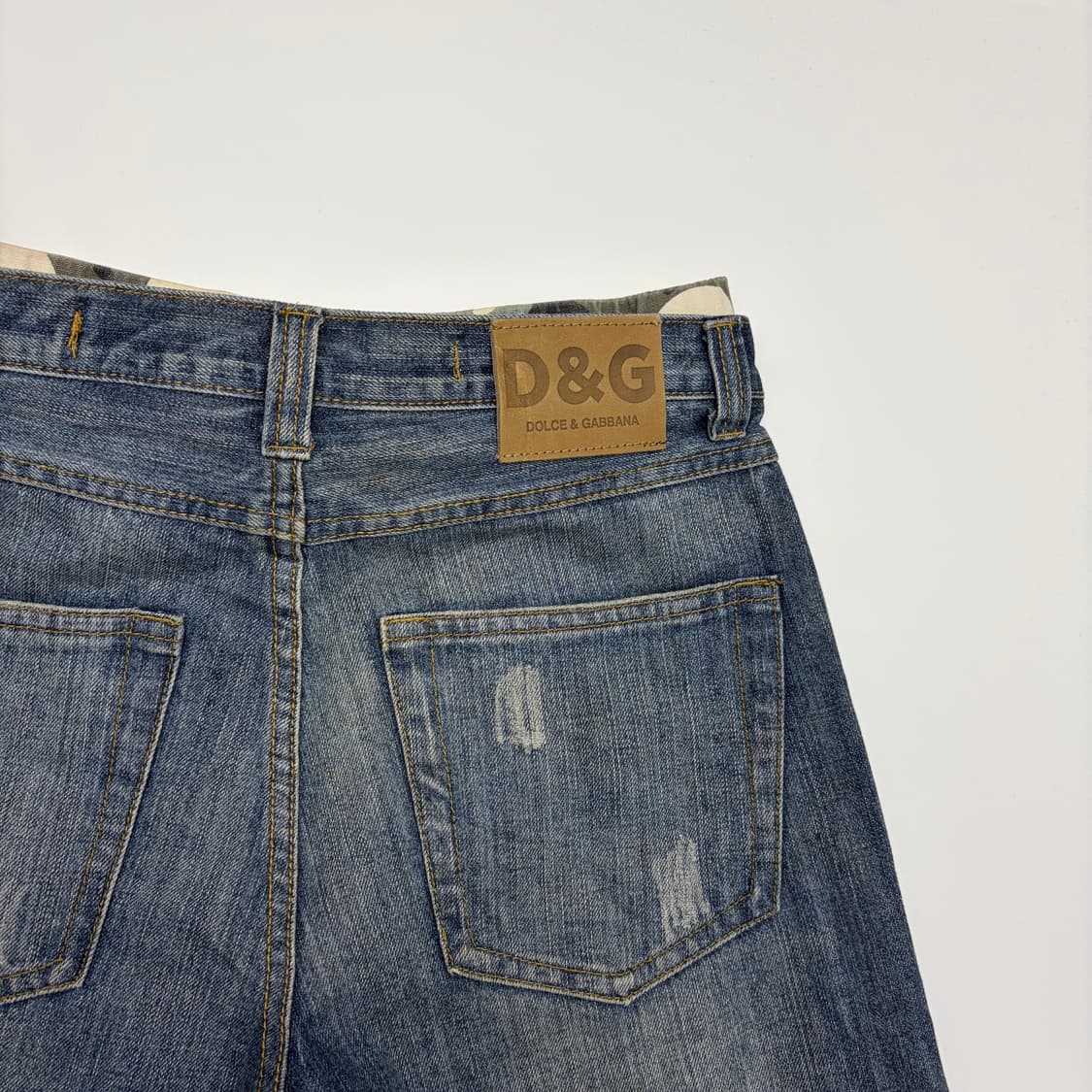 돌체앤가바나 레이어드 데님 반바지 팬츠 상품이미지8