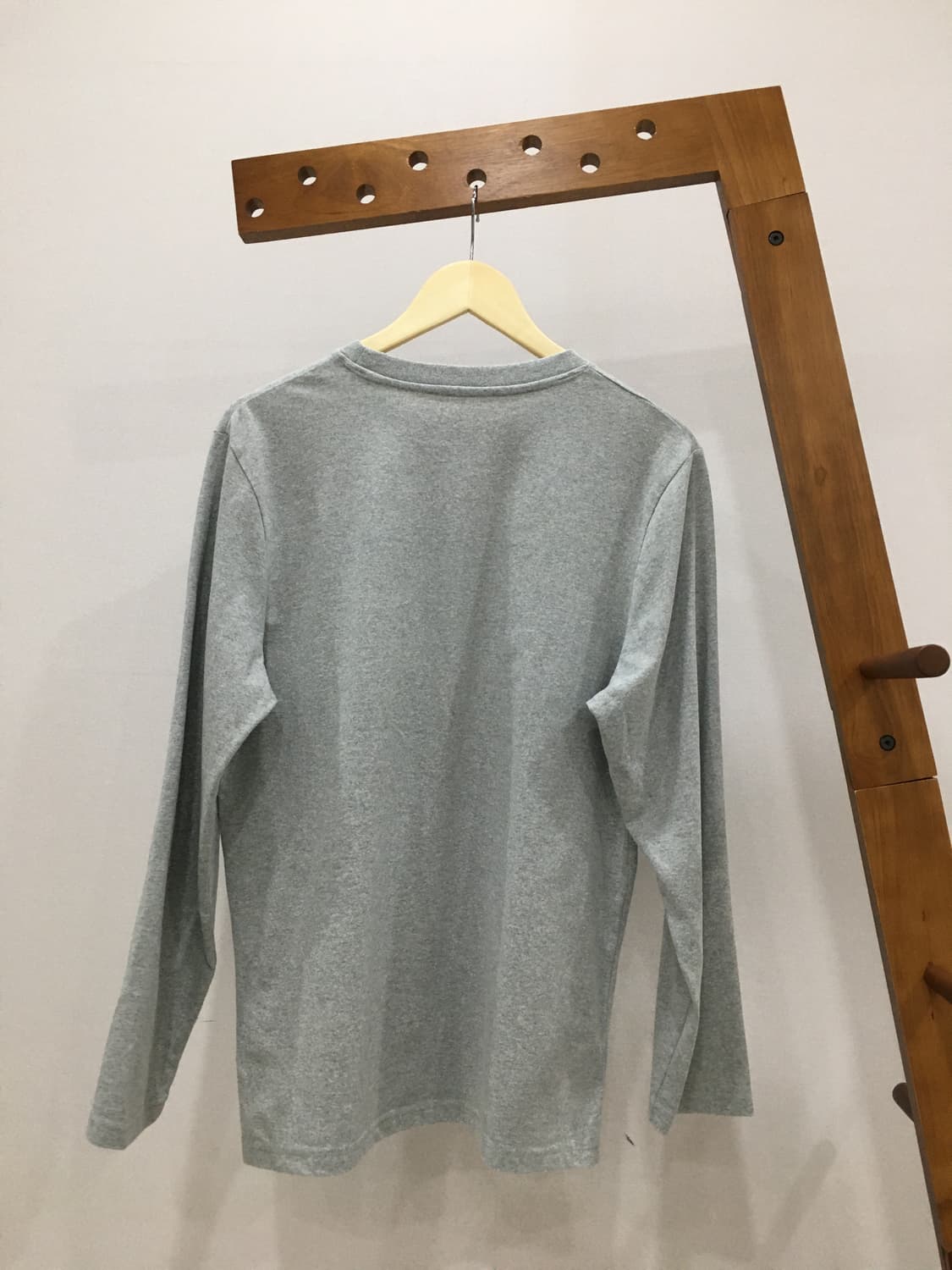 무지 그레이 롱슬리브 상품이미지2