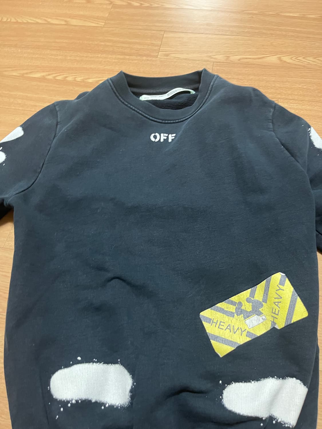 화이트 오프 맨투맨 상품이미지3