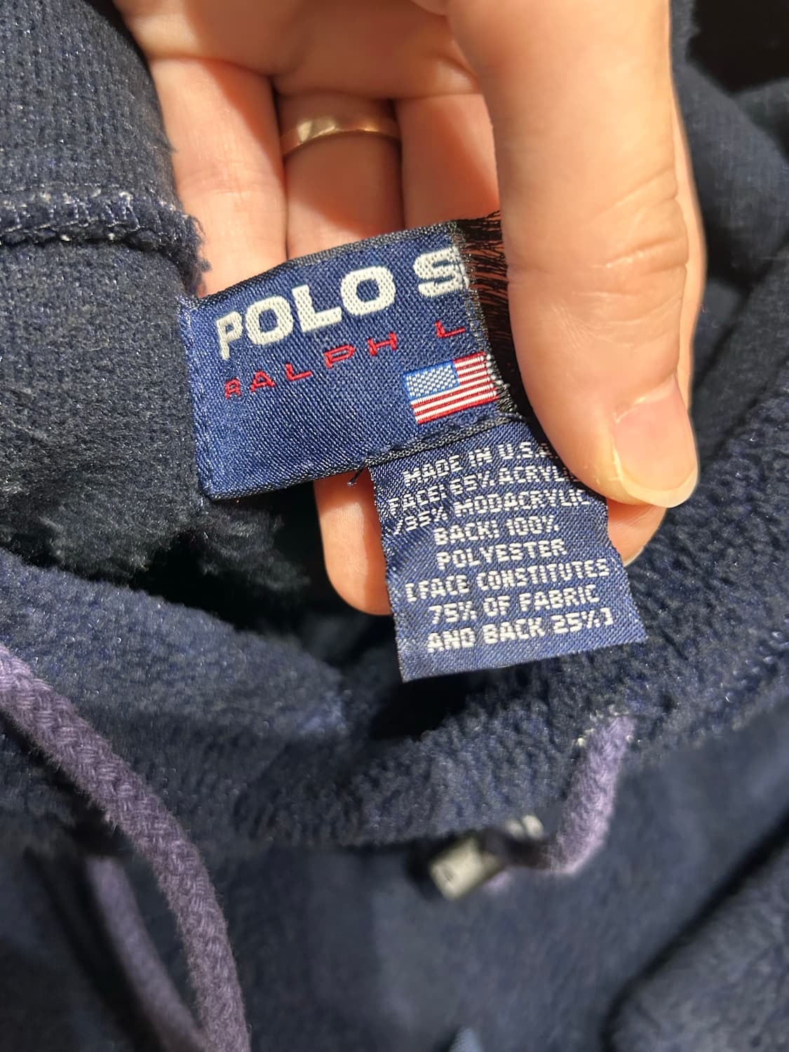 폴로스포츠 후리스 후드티 상품이미지5