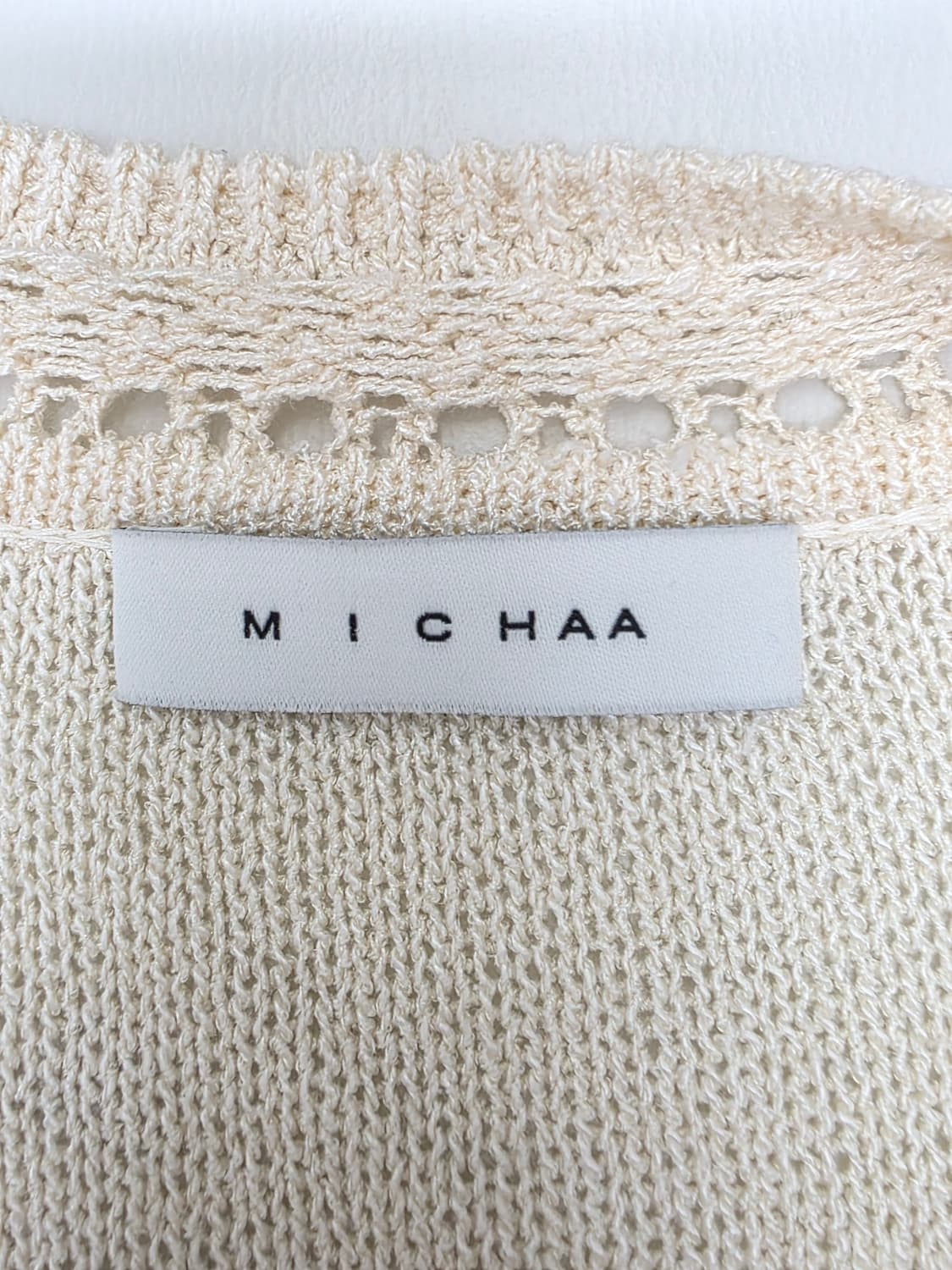 한섬 MICHAA 미샤 크림 실크 가디건 F 상품이미지7