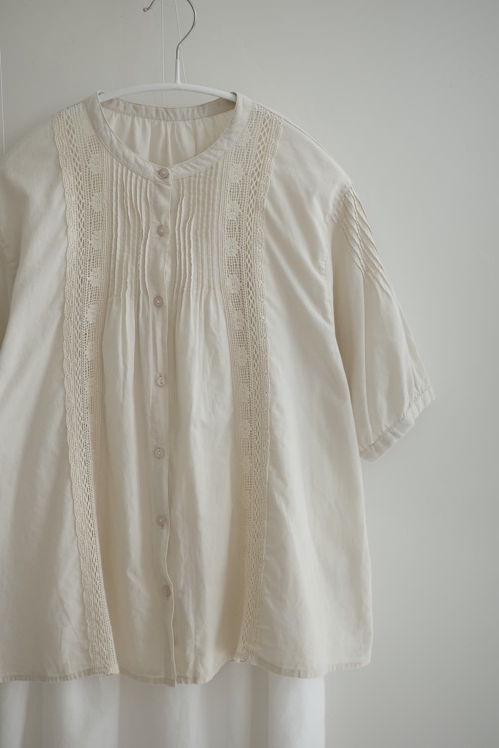  KILORUAN lace-trimmed cotton blouse 상품이미지6