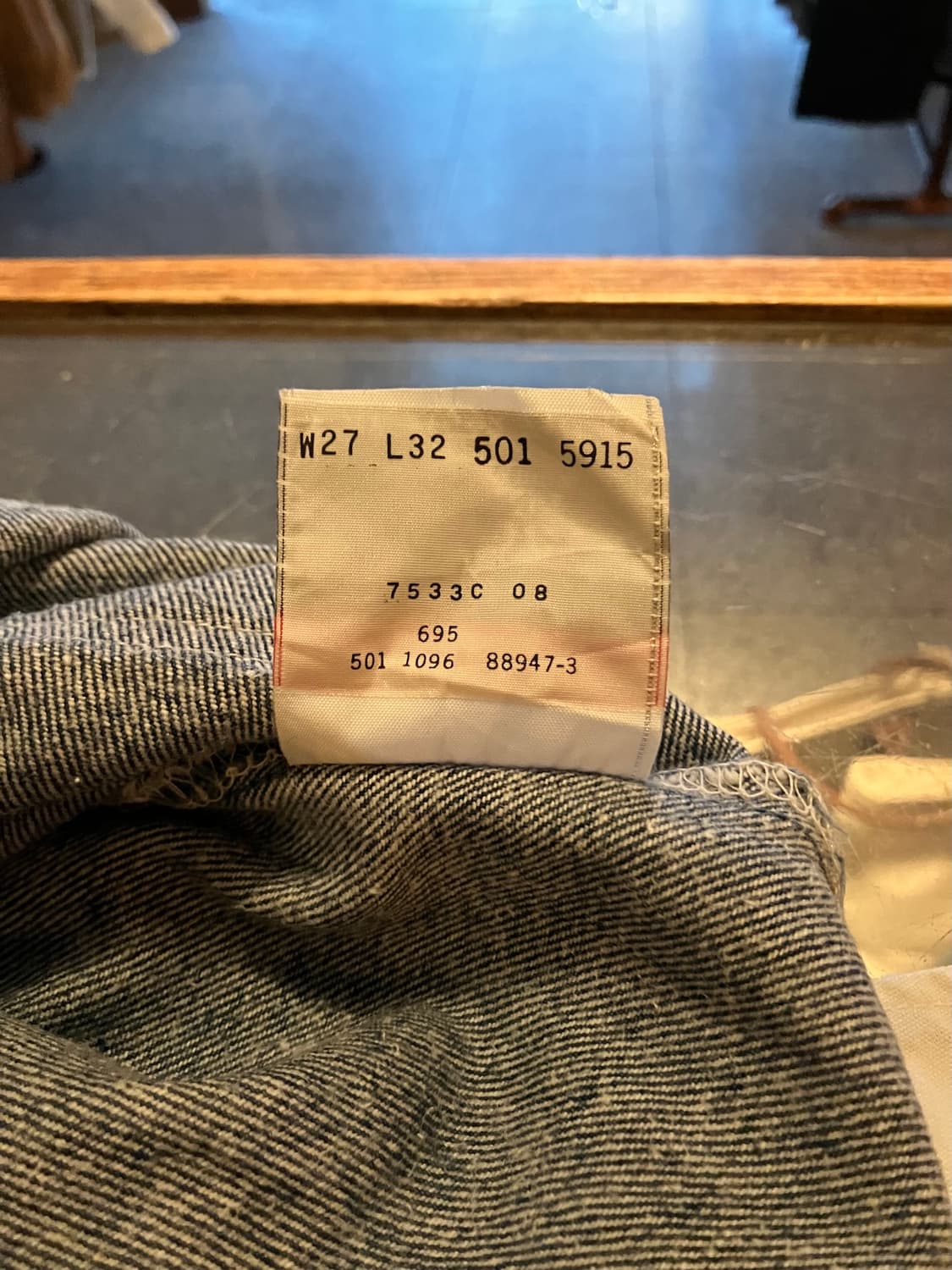 90s USA 빈티지 리바이스 501 데님 팬츠 상품이미지10