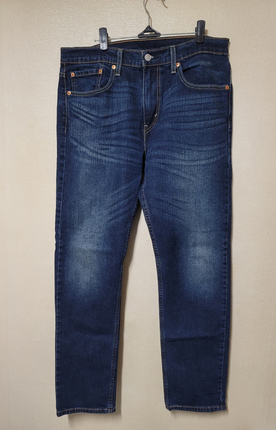 리바이스 502 레귤러테이퍼 다크워싱 진청 상품이미지1