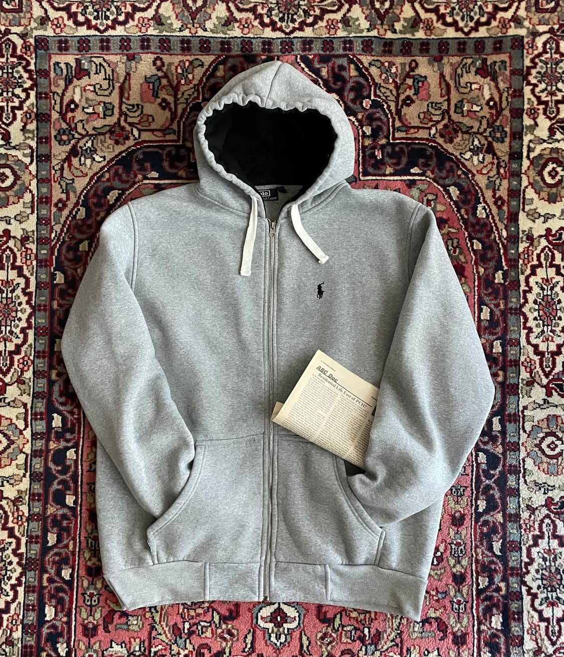 폴로 랄프로렌 기모 집업 후드 상품이미지1