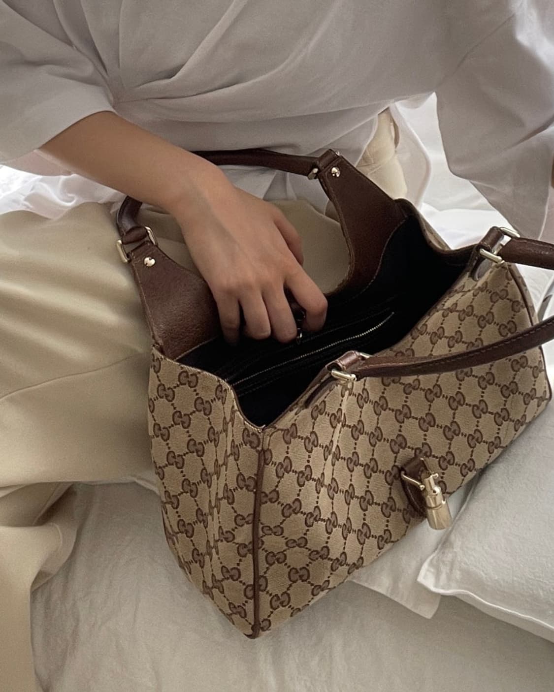 Gucci(구찌) 265699 GG로고 캔버스 토트백 겸 숄더백 상품이미지3