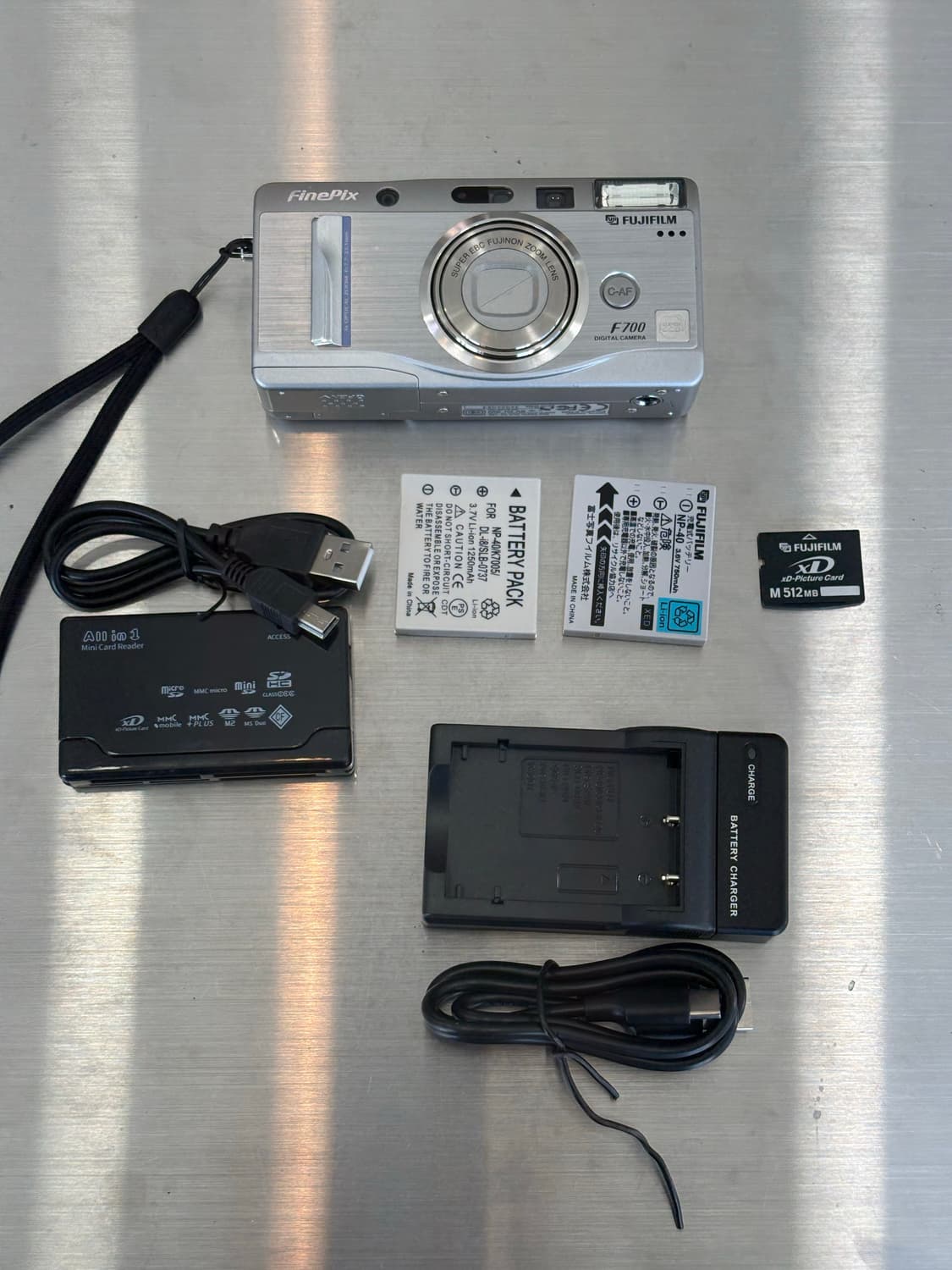 배터리2개/xd512mb)후지필름 파인픽스 F700 빈티지디카 상품이미지2