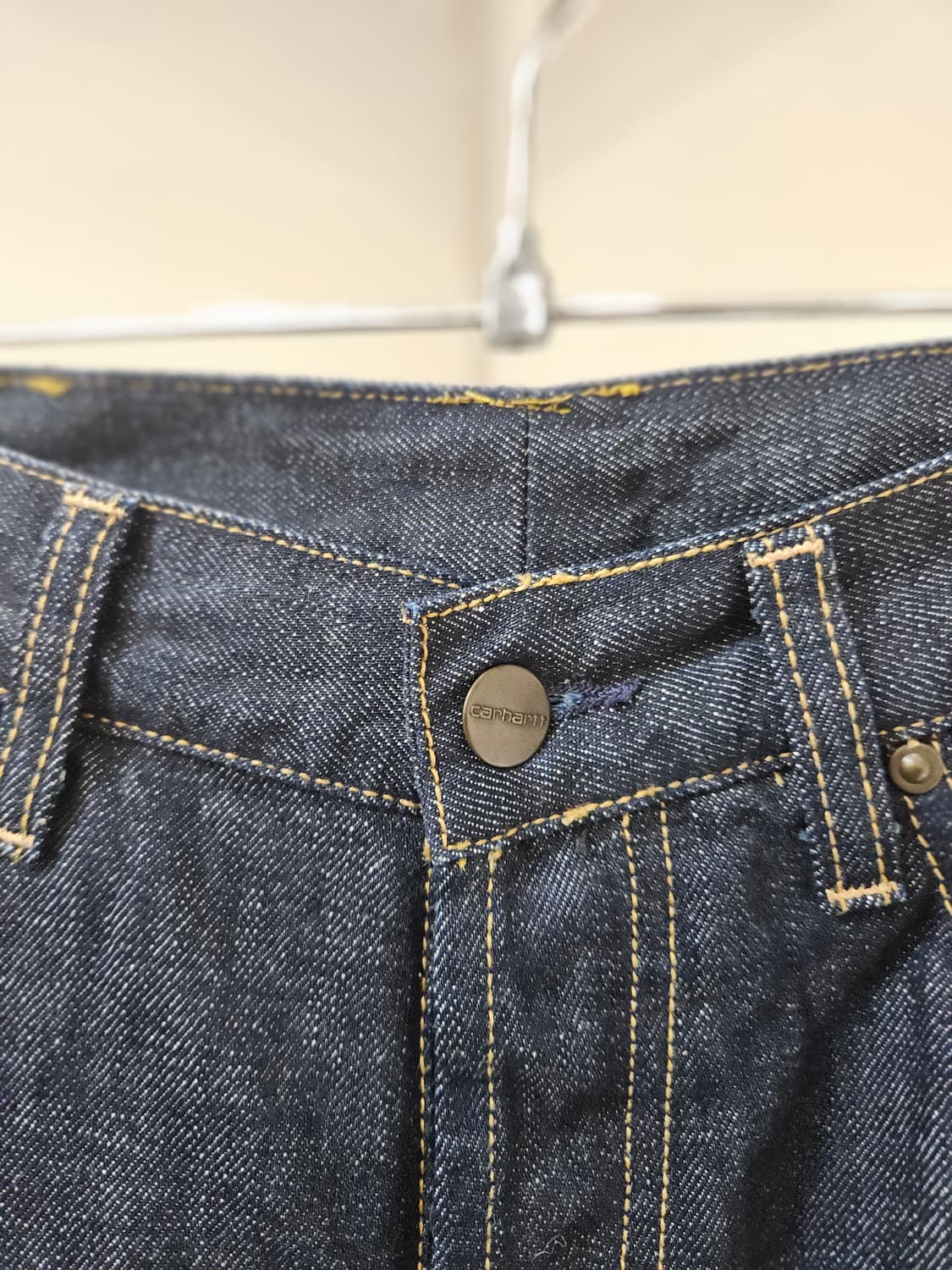 칼하트 Wip 말로우 생지 데님 팬츠 상품이미지4