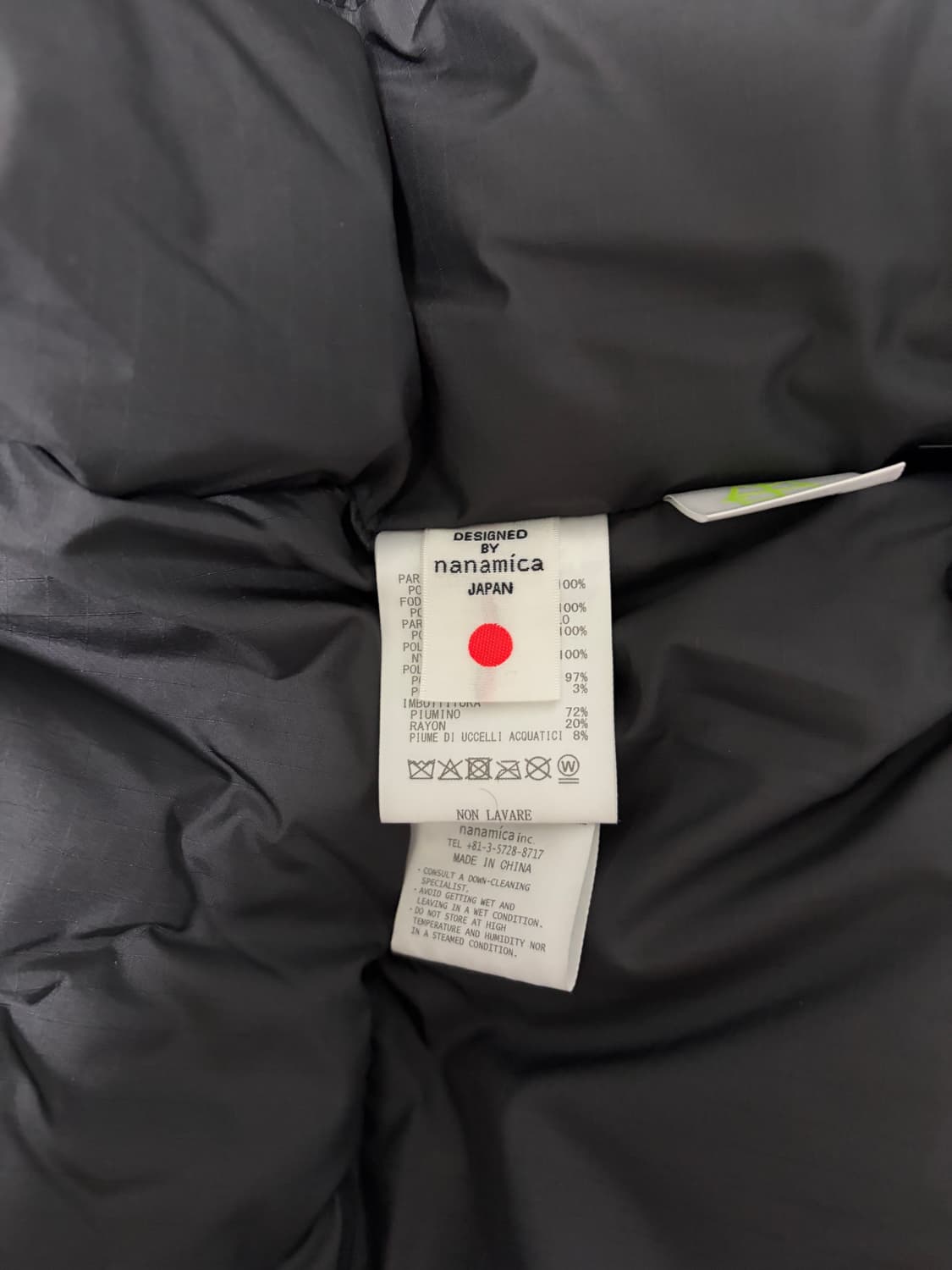 나나미카 25fw 고어텍스 숏 다운코트 블랙 상품이미지4