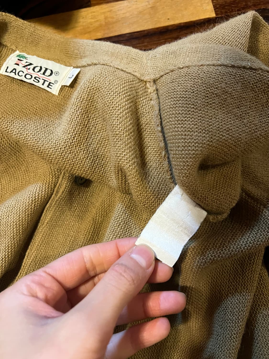 70s 라코스테 USA 빈티지 가디건 (105~) 상품이미지6