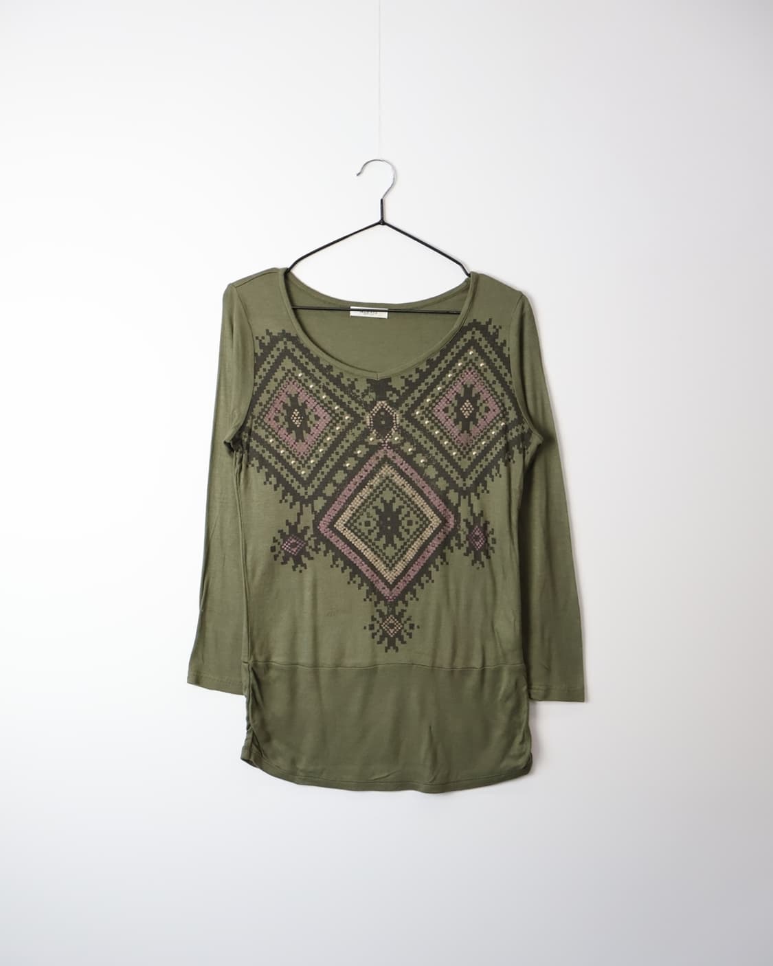 Jpn Khaki Studs Graphic Long Sleeve 상품이미지3