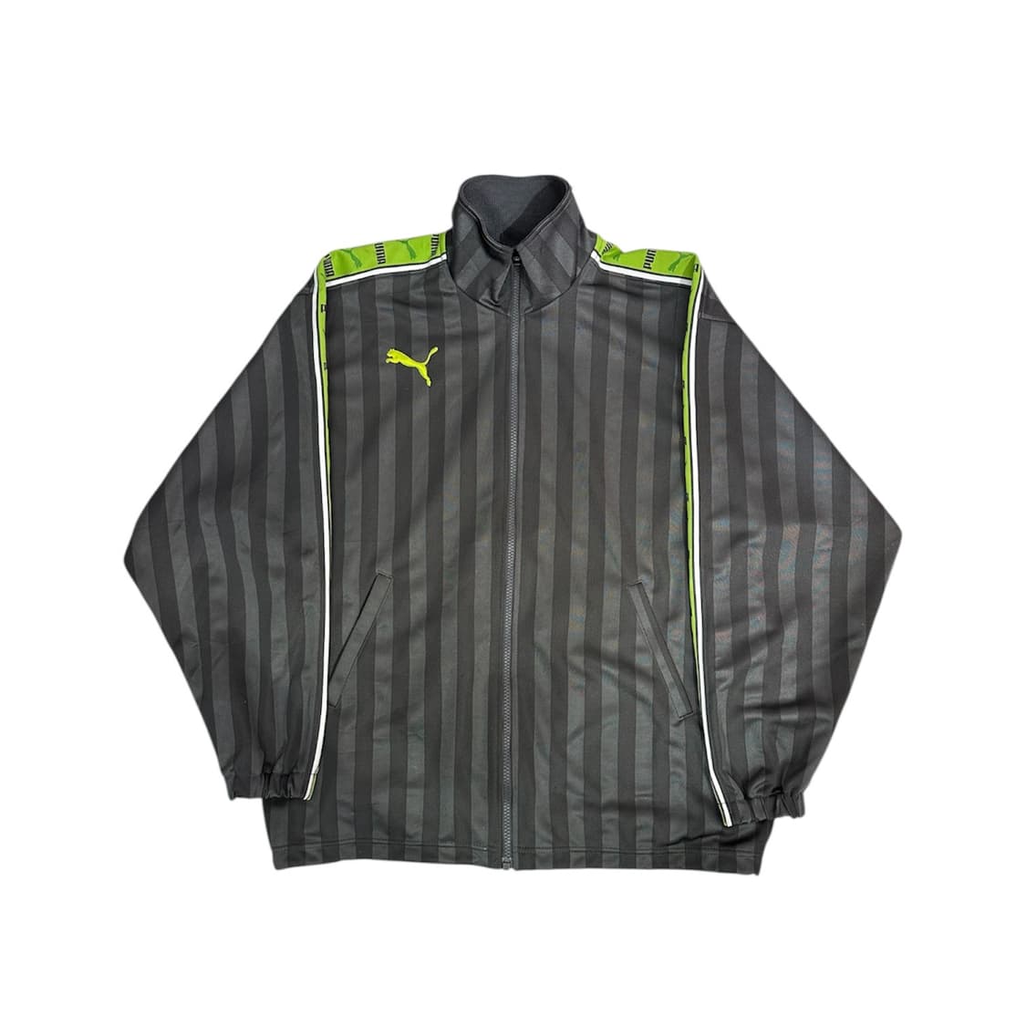 푸마 차콜 그린 빅 로고 사이드 라인 올드스쿨 트랙탑 져지S 상품이미지5