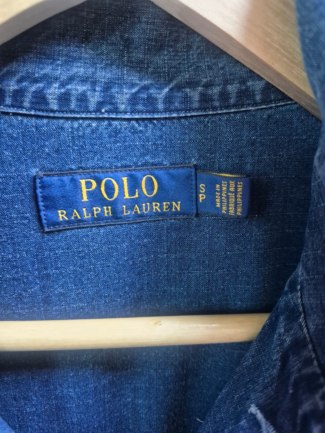 폴로 랄프로렌 수베니어 인디고 모터사이클 셔츠 자켓 S 상품이미지5