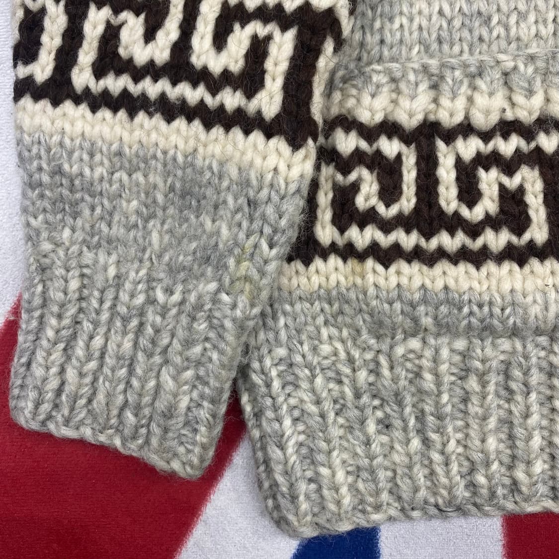 빈티지 헤비울 코위찬 실측 M-L  상품이미지5