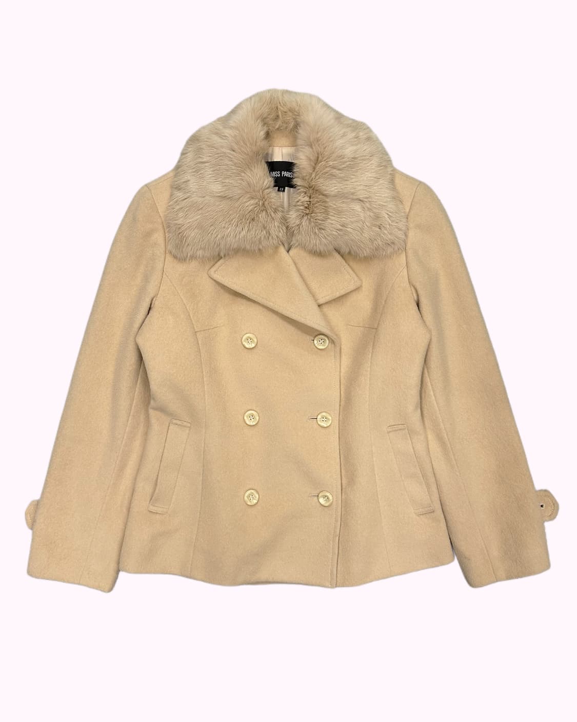  fur collar angora-wool short coat 상품이미지1