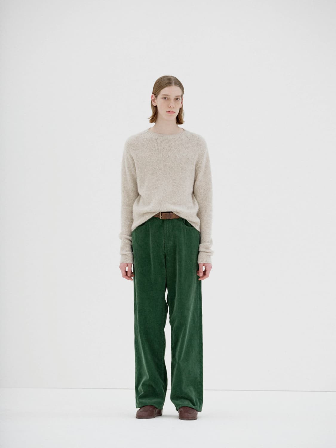 오라리 / 코듀로이 5P 팬츠 그린 / 4 상품이미지4