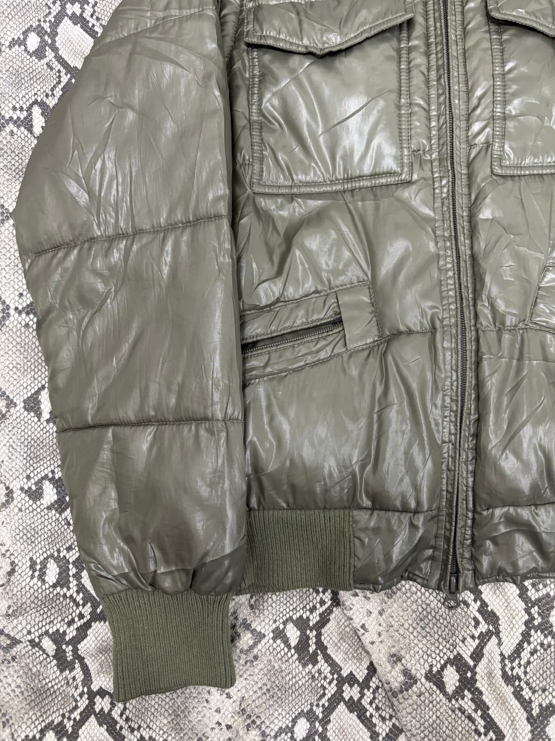 Y2K Mood Green Hoodie Down Utility Paddi 상품이미지6